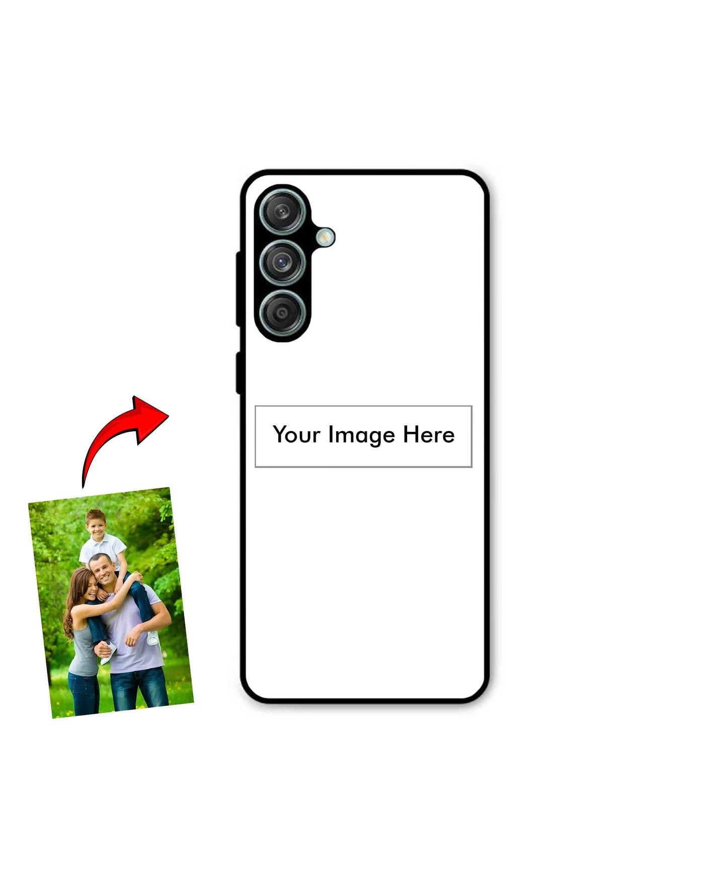 Customized Metal Back Cover Phone Case for Samsung Galaxy M55