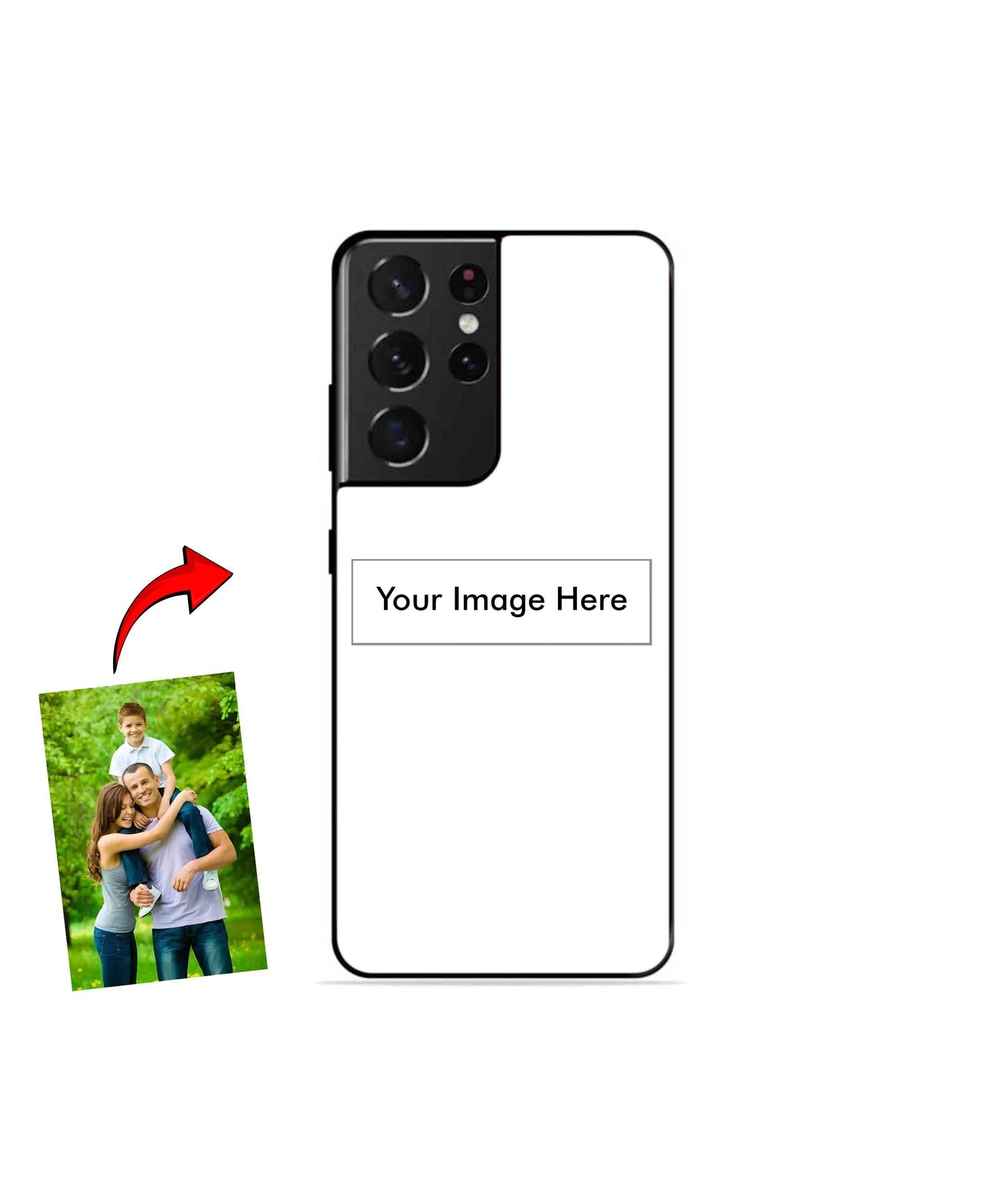 Customized Metal Back Cover Phone Case for Samsung Galaxy S21 Ultra