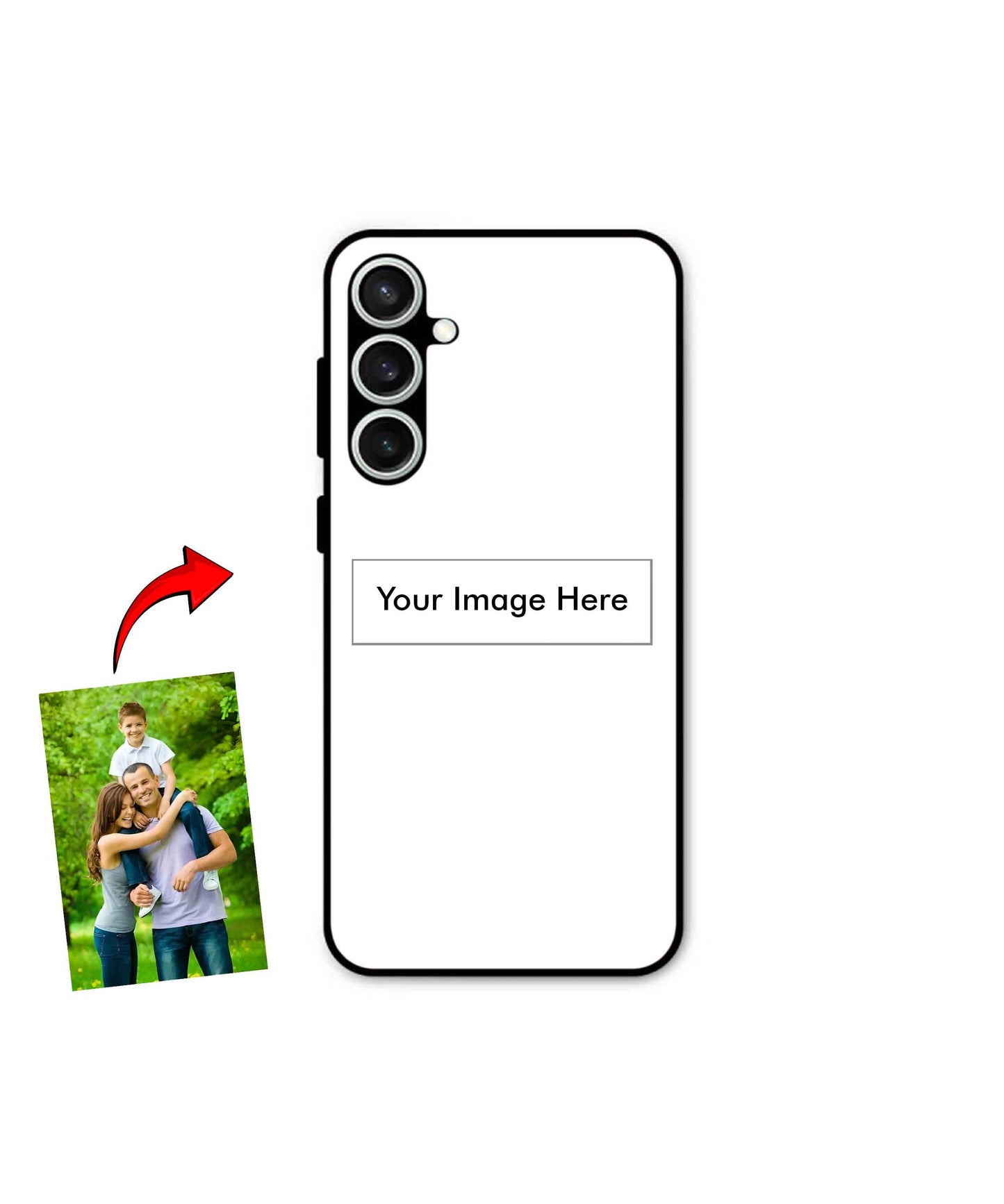 Customized Metal Back Cover Phone Case for Samsung Galaxy S23 Fe