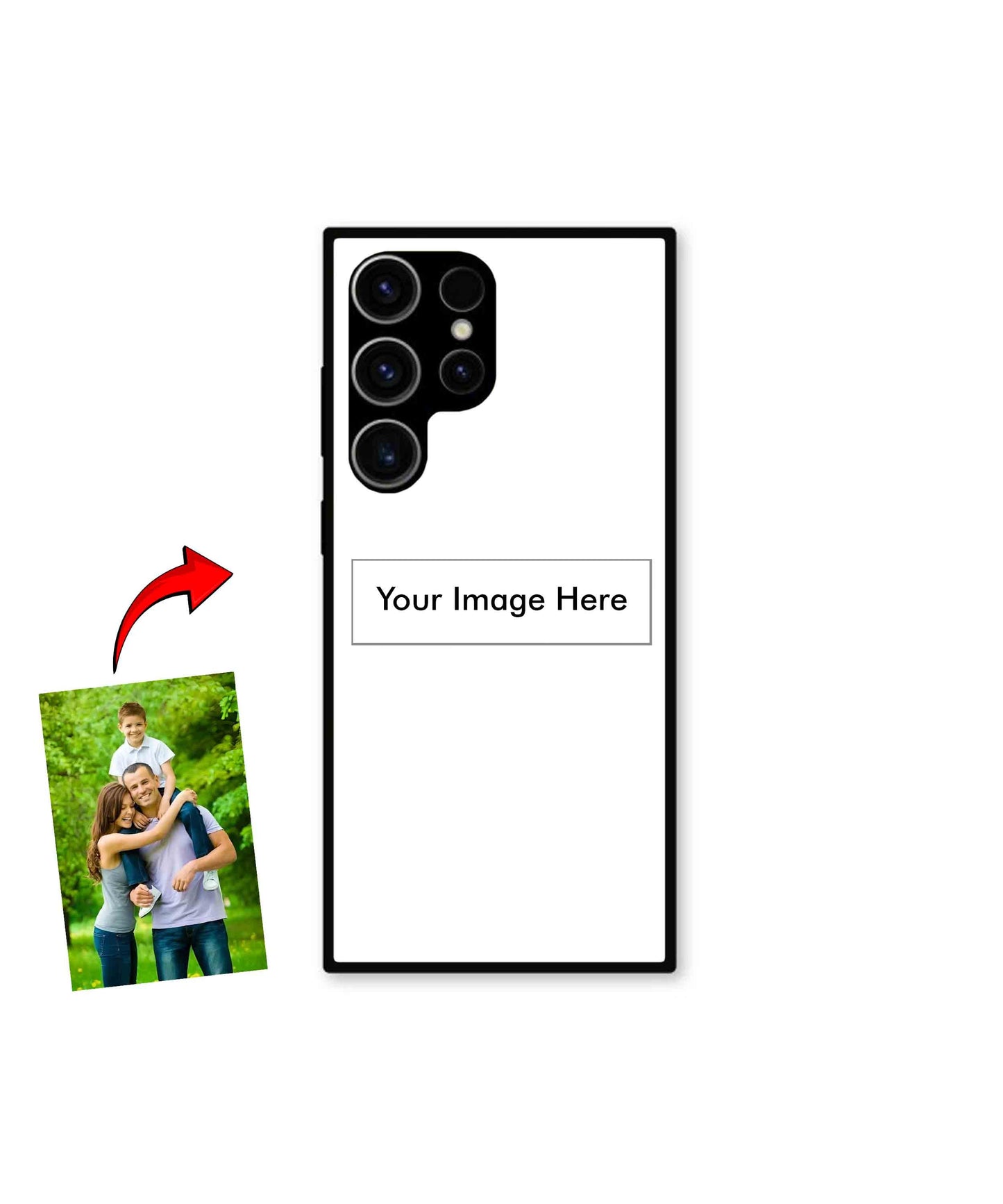 Customized Metal Back Cover Phone Case for Samsung Galaxy S23 Ultra