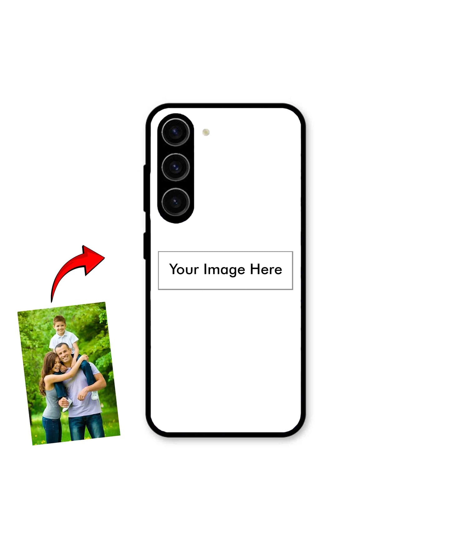 Customized Metal Back Cover Phone Case for Samsung Galaxy S23