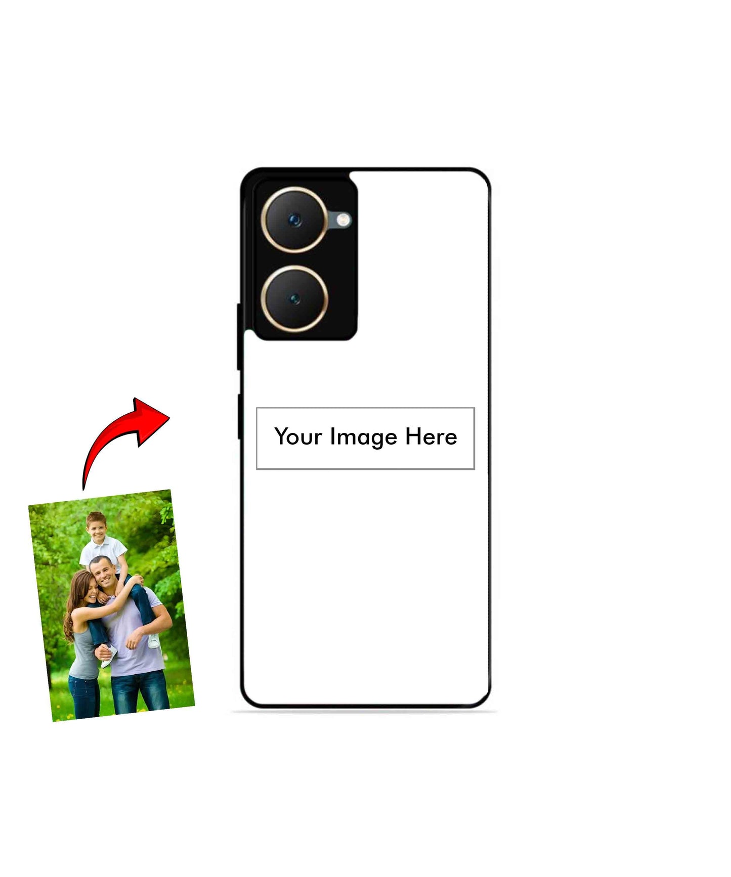 Customized Metal Back Cover Phone Case for Vivo T3 Lite