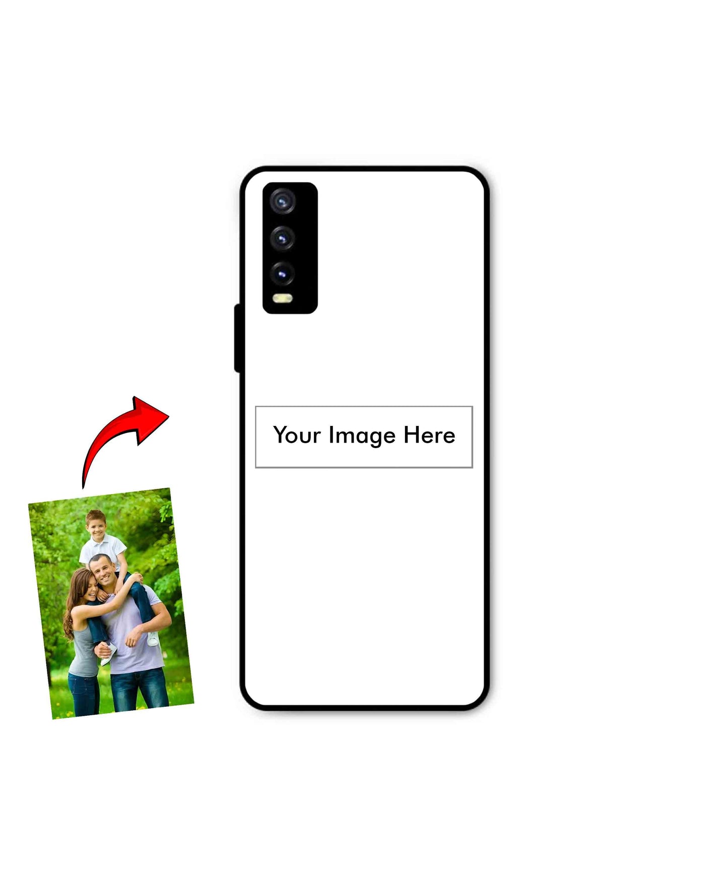 Customized Metal Back Cover Phone Case for Vivo Y20i