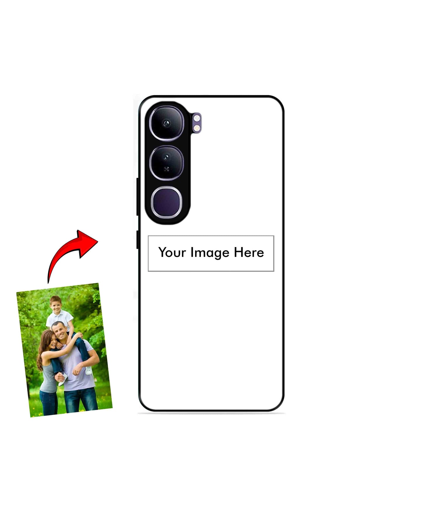 Customized Metal Back Cover Phone Case for Vivo v40 Lite