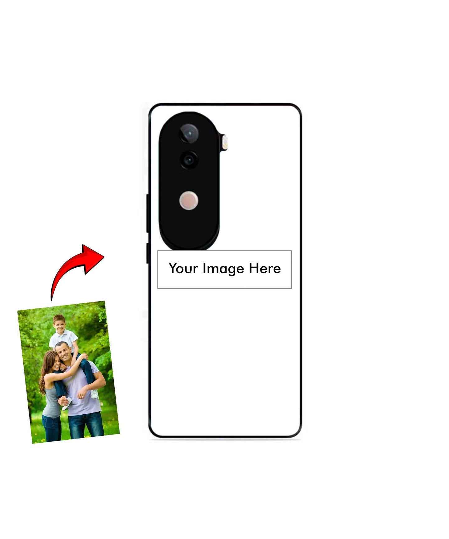 Customized Metal Back Cover Phone Case for Vivo v40e