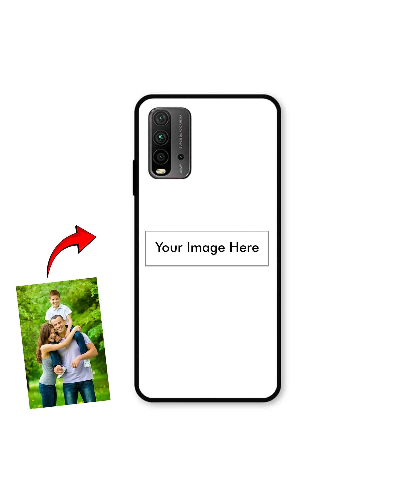 Customized Metal Back Cover Phone Case for Xiaomi Redmi 9 Power