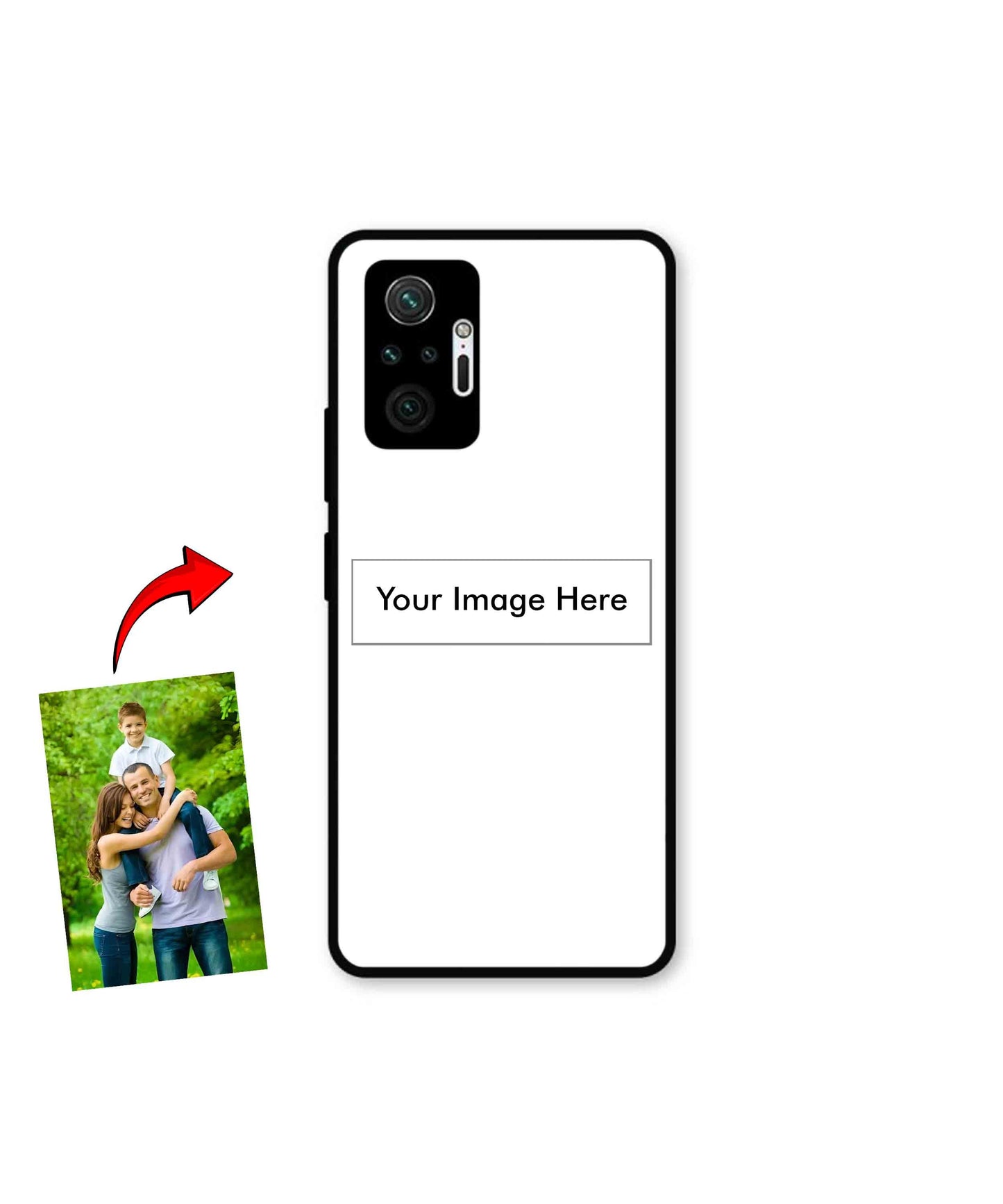 Customized Metal Back Cover Phone Case for Xiaomi Redmi Note 10 Pro Plus