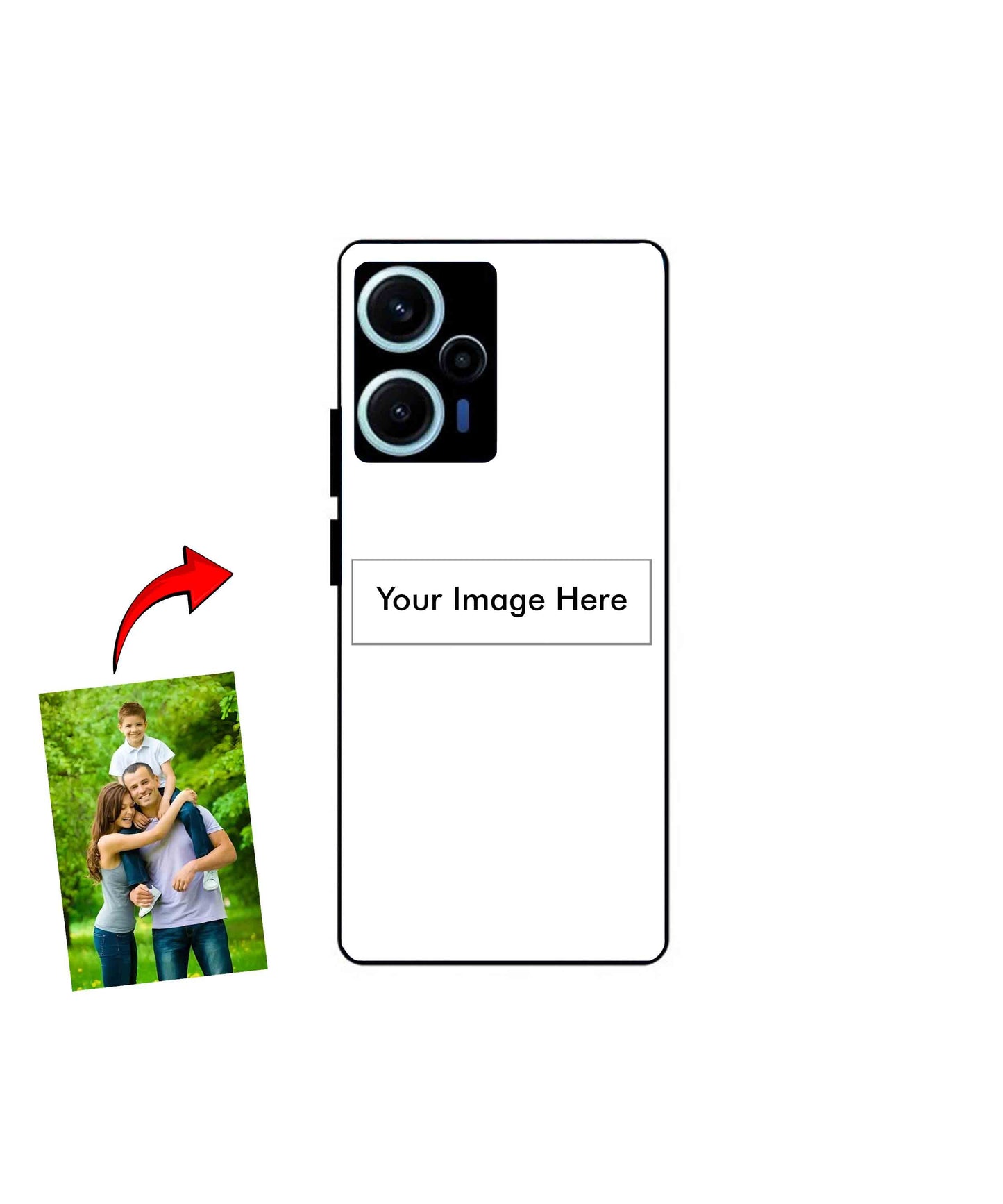 Customized Metal Back Cover Phone Case for Xiaomi Redmi Note 12 Turbo