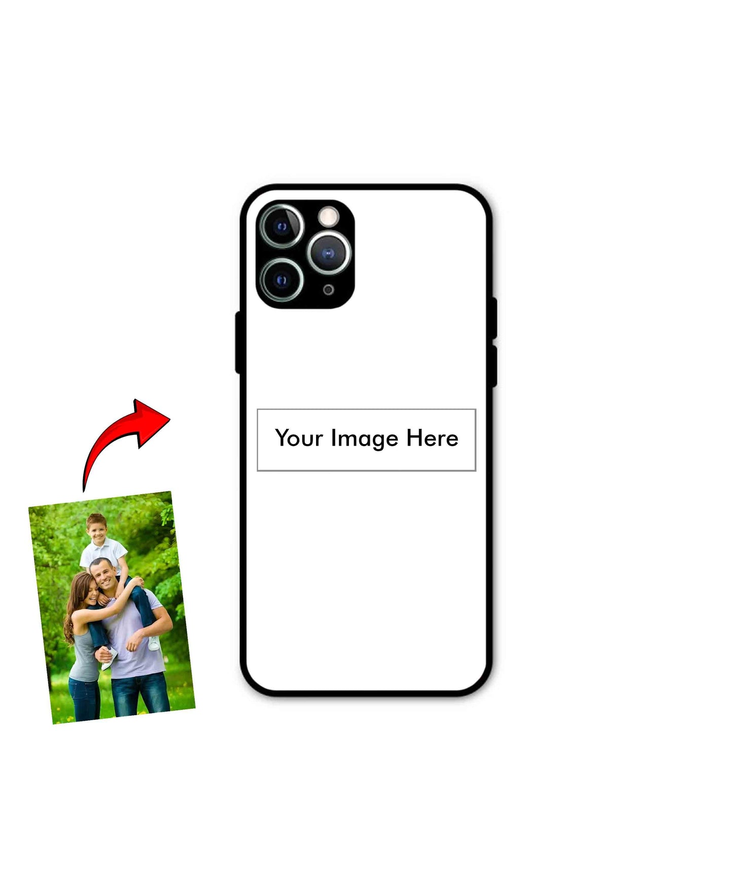 Customized Metal Back Cover Phone Case for iPhone 11 Pro Max