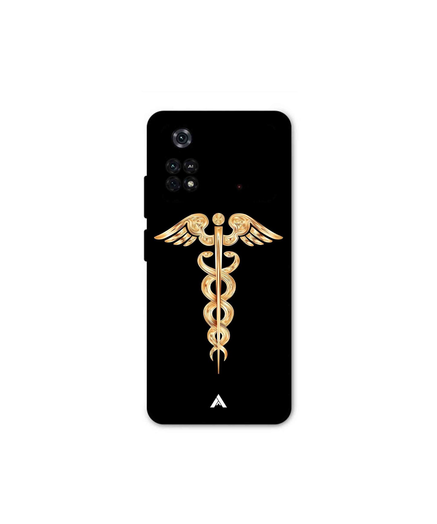 Doctor Caduceus 01 Metal Back Cover Phone Case for Poco M4 Pro 4G