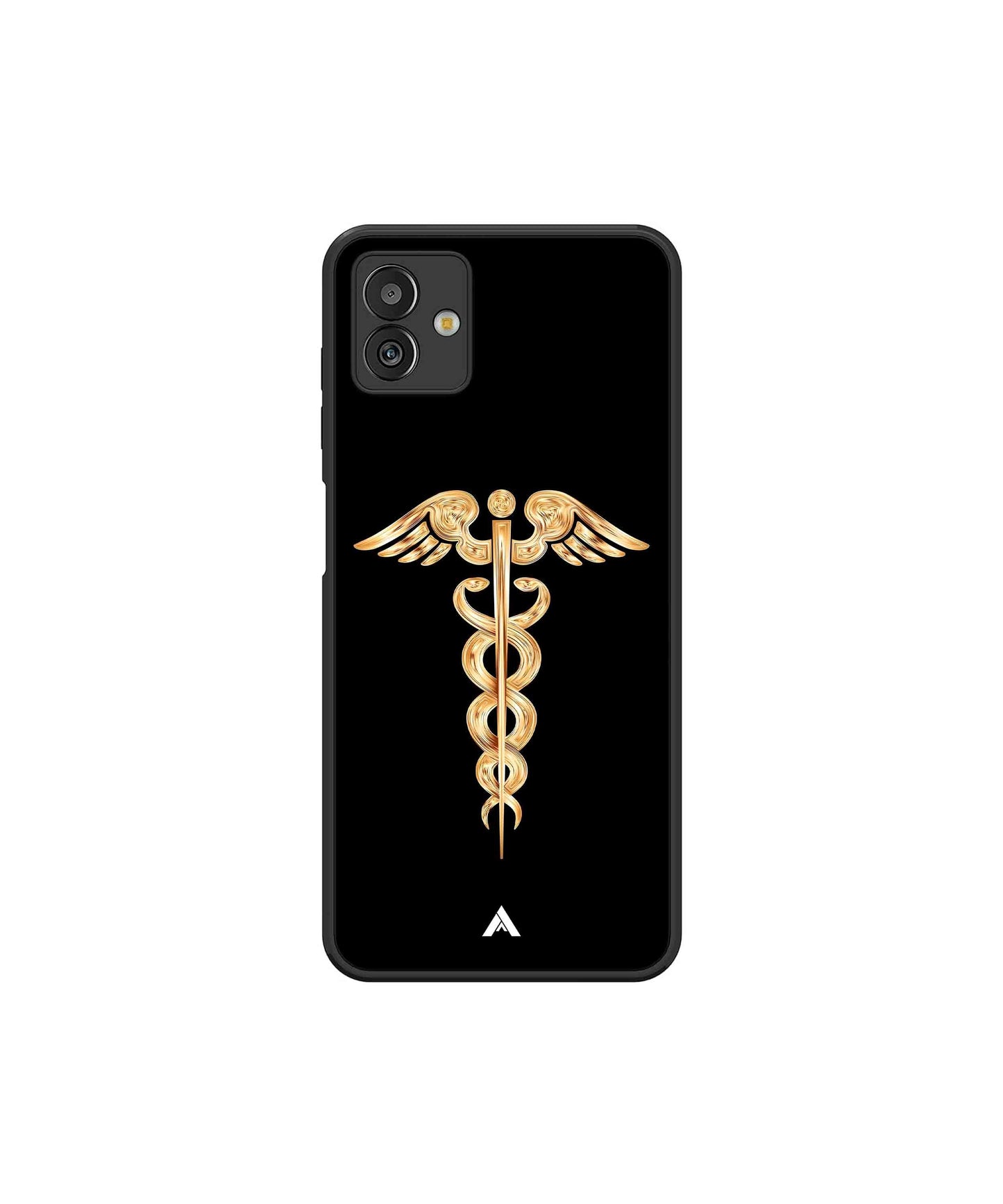 Doctor Caduceus 01 Metal Back Cover Phone Case for Samsugn Galaxy M13 5G