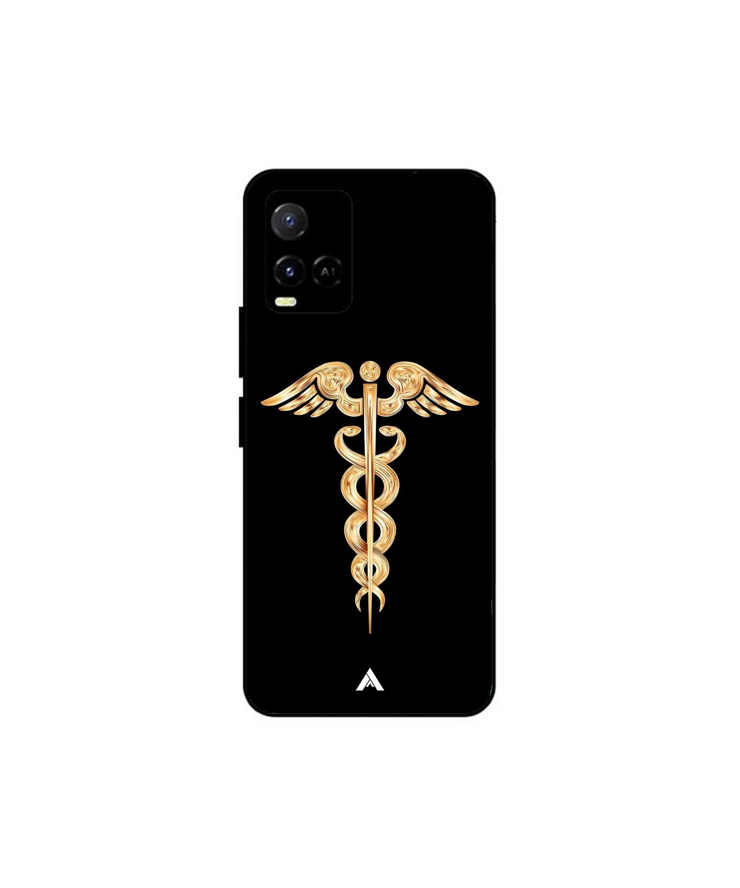 Doctor Caduceus 01 Metal Back Cover Phone Case for Vivo Y33s