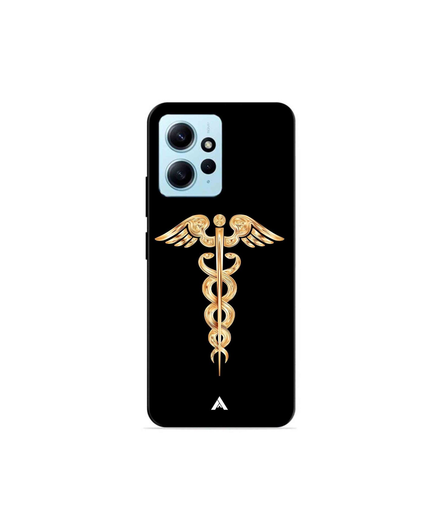 Doctor Caduceus 01 Metal Back Cover Phone Case for Xiaomi Redmi Note 12 4G