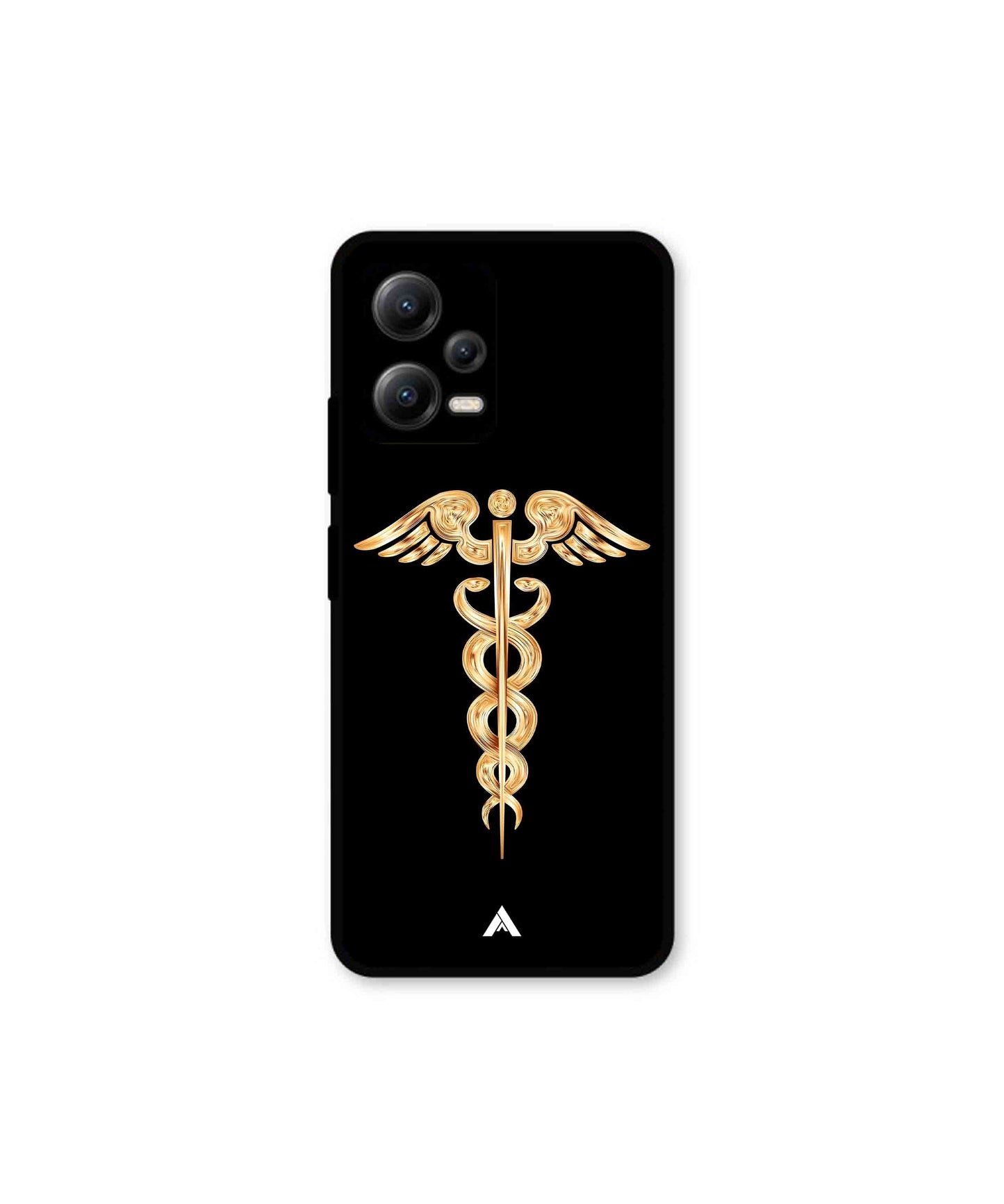 Doctor Caduceus 01 Metal Back Cover Phone Case for Xiaomi Redmi Note 12 5G
