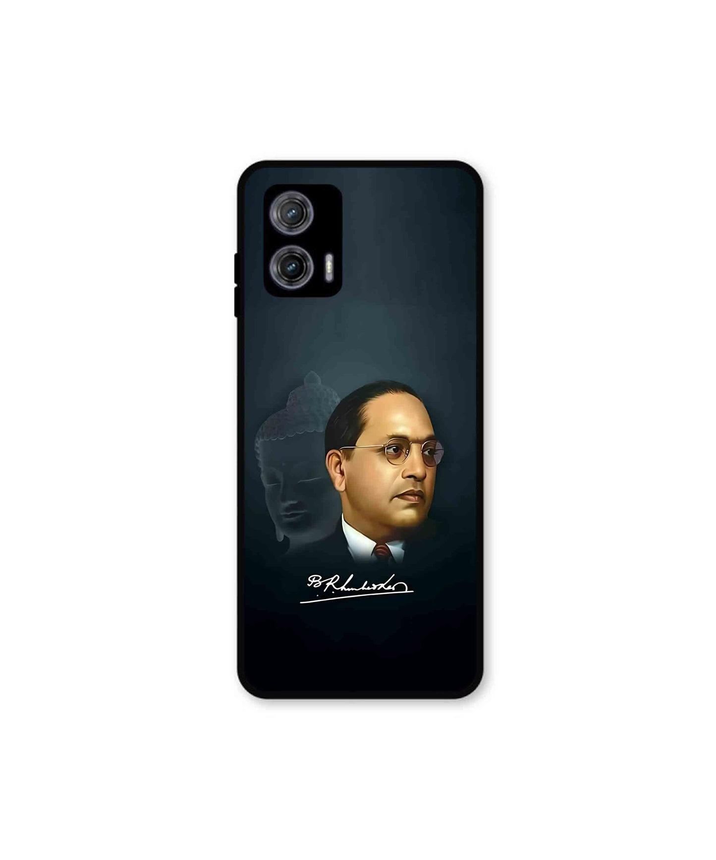 Dr. Bhimrao Ambedkar Metal Back Cover Phone Case for Moto G73