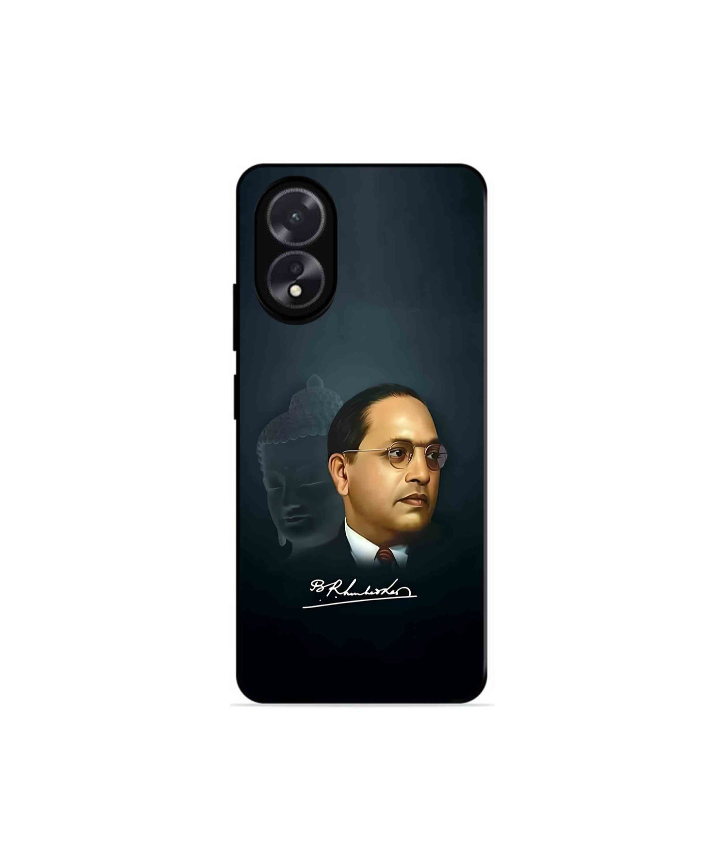 Dr. Bhimrao Ambedkar Metal Back Cover Phone Case for Oppo A18