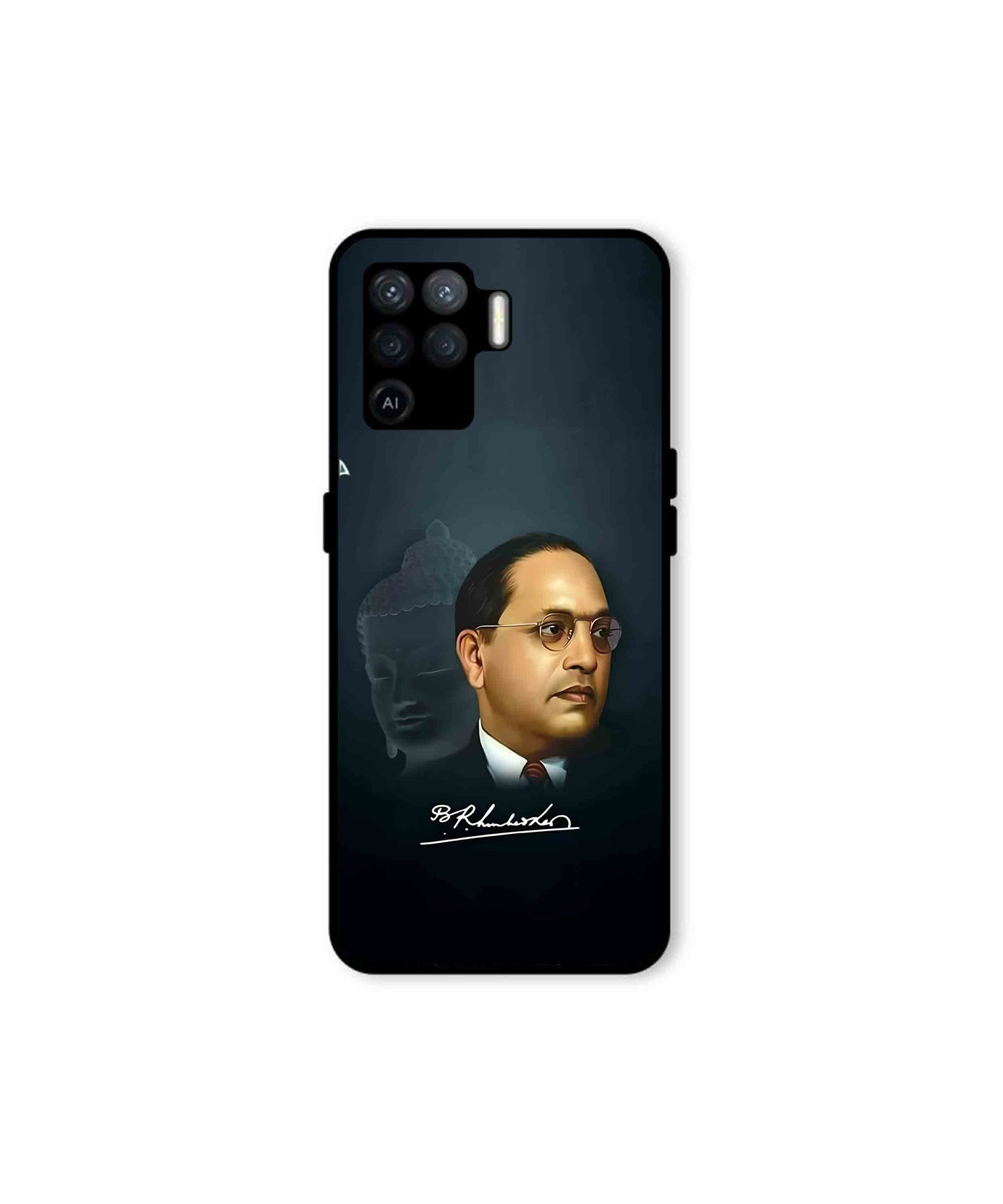 Dr. Bhimrao Ambedkar Metal Back Cover Phone Case for Oppo F19 Pro