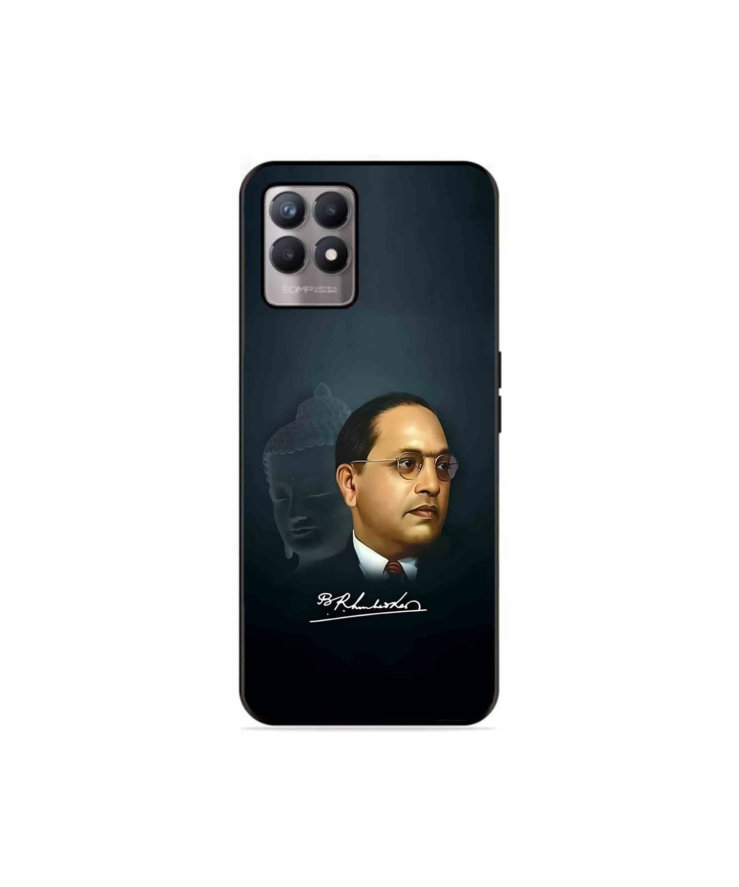 Dr. Bhimrao Ambedkar Metal Back Cover Phone Case for Realme 8 Pro