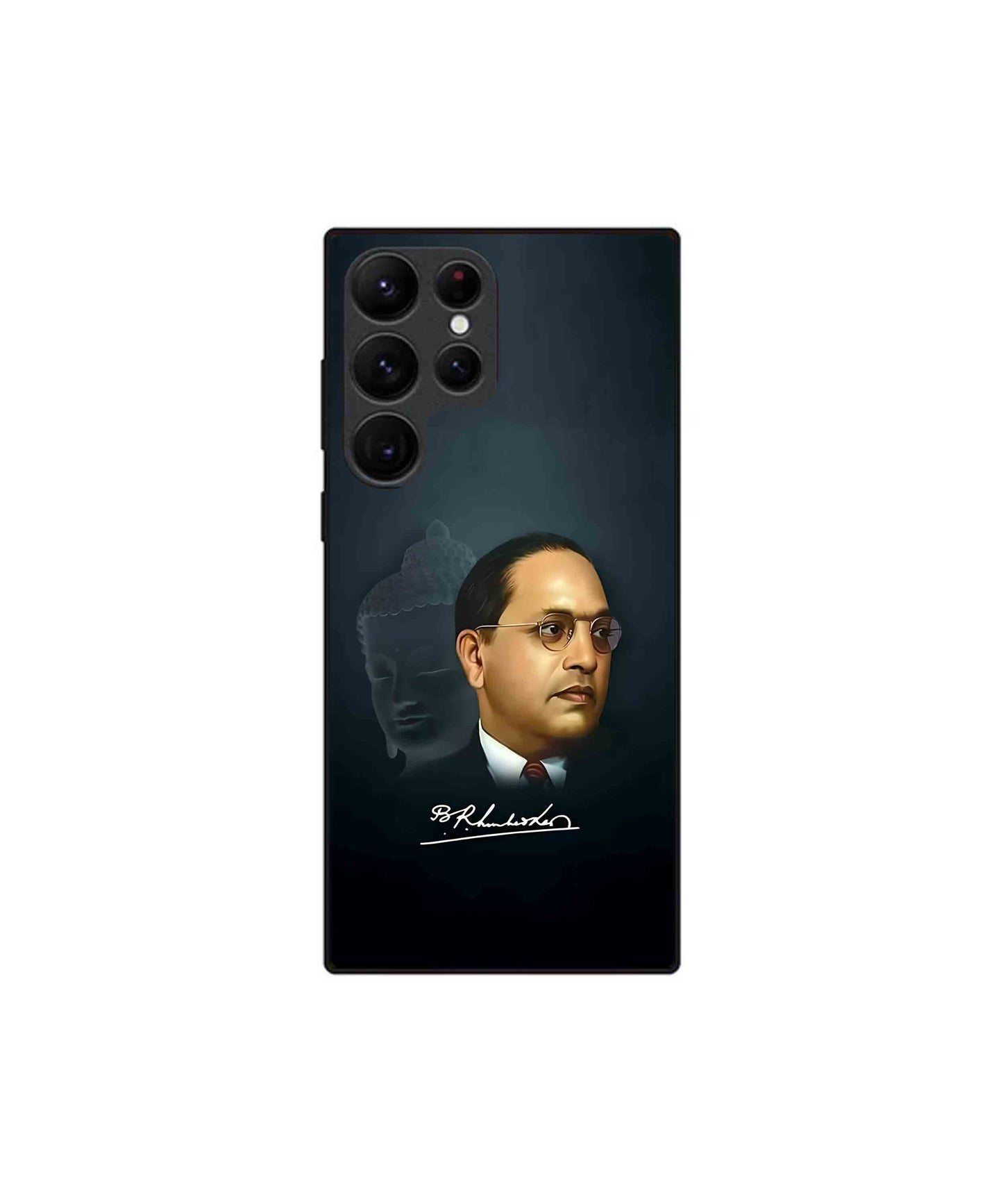 Dr. Bhimrao Ambedkar Metal Back Cover Phone Case for Samsung Galaxy S22 Ultra