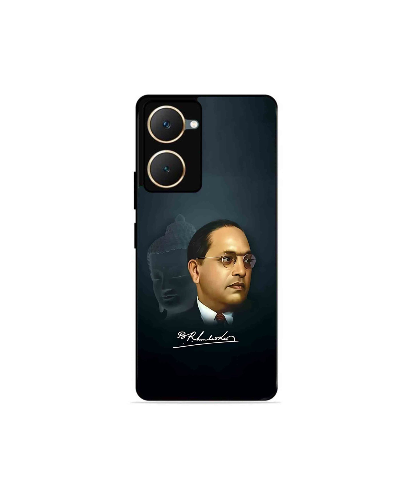 Dr. Bhimrao Ambedkar Metal Back Cover Phone Case for Vivo Y03 4G