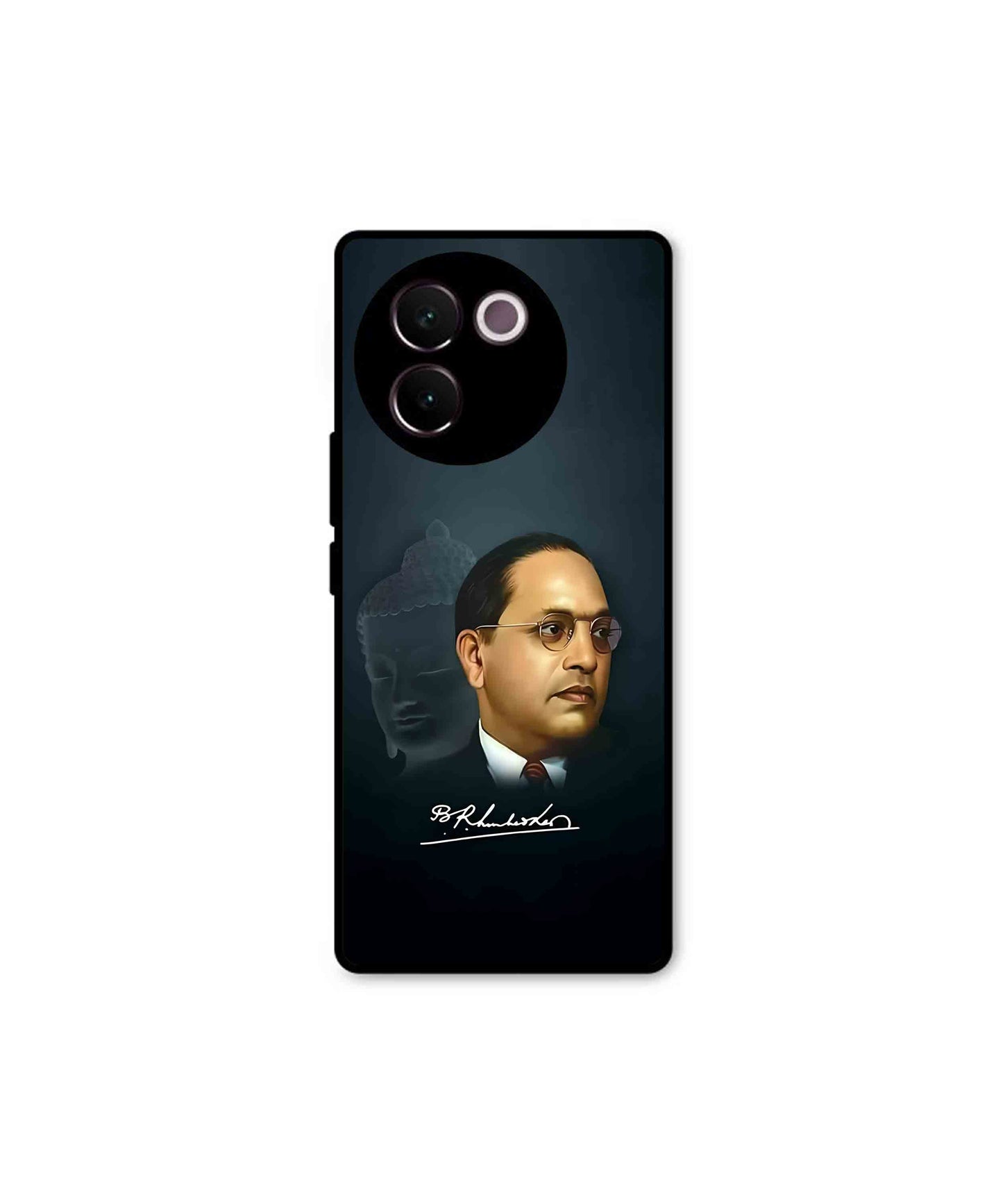 Dr. Bhimrao Ambedkar Metal Back Cover Phone Case for Vivo v30e