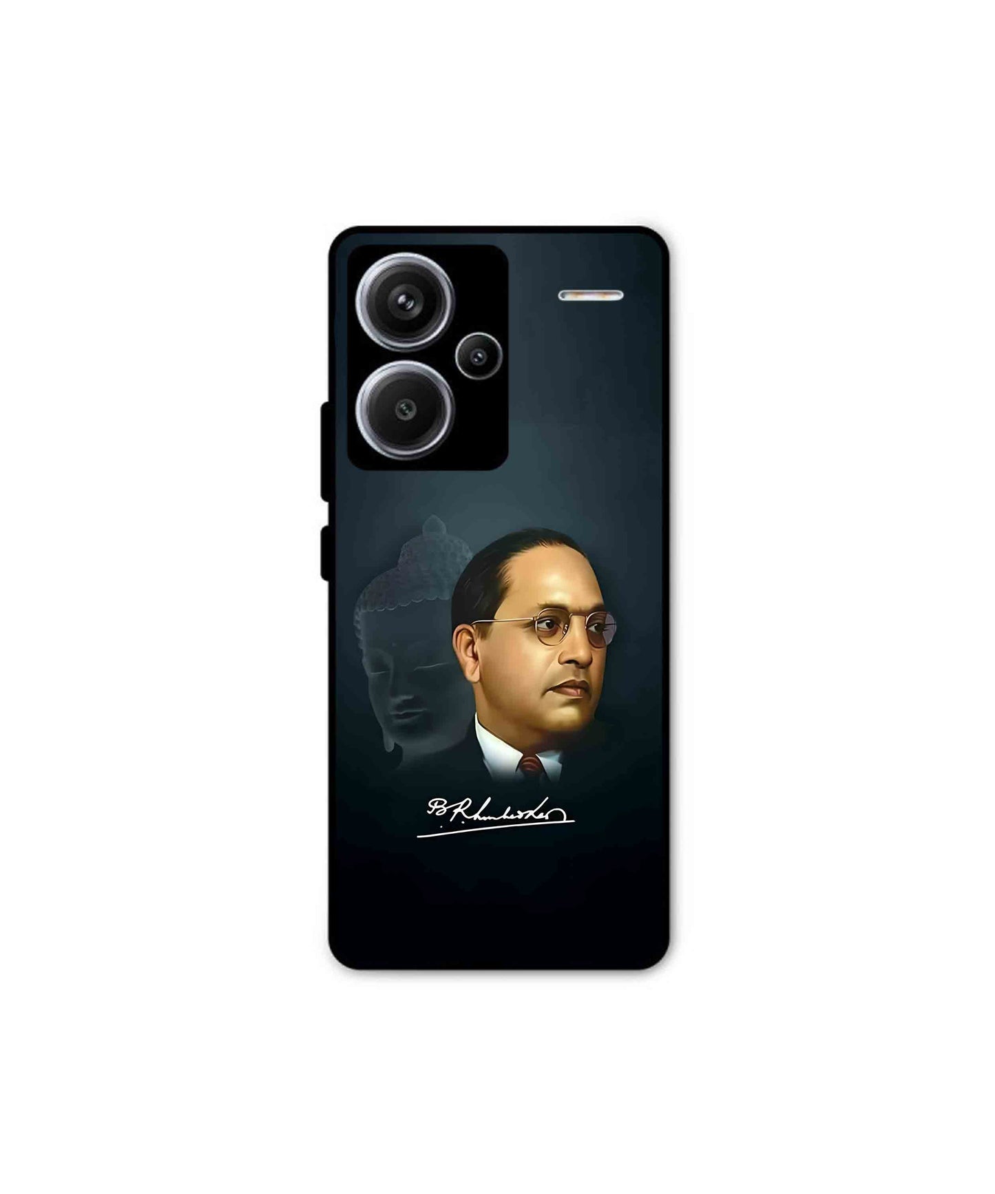 Dr. Bhimrao Ambedkar Metal Back Cover Phone Case for Xiaomi Redmi Note 13 Pro Plus