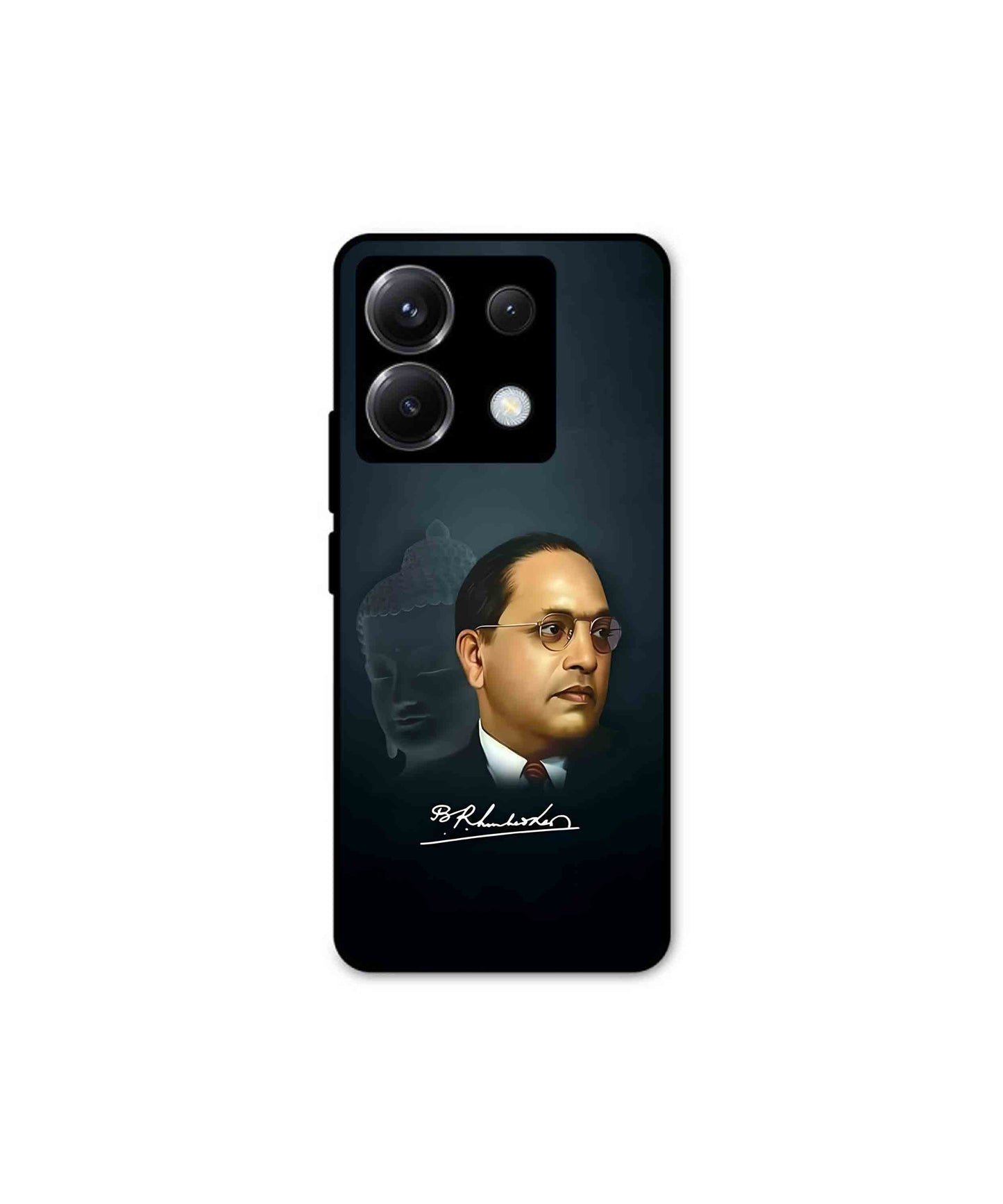 Dr. Bhimrao Ambedkar Metal Back Cover Phone Case for Xiaomi Redmi Note 13 Pro