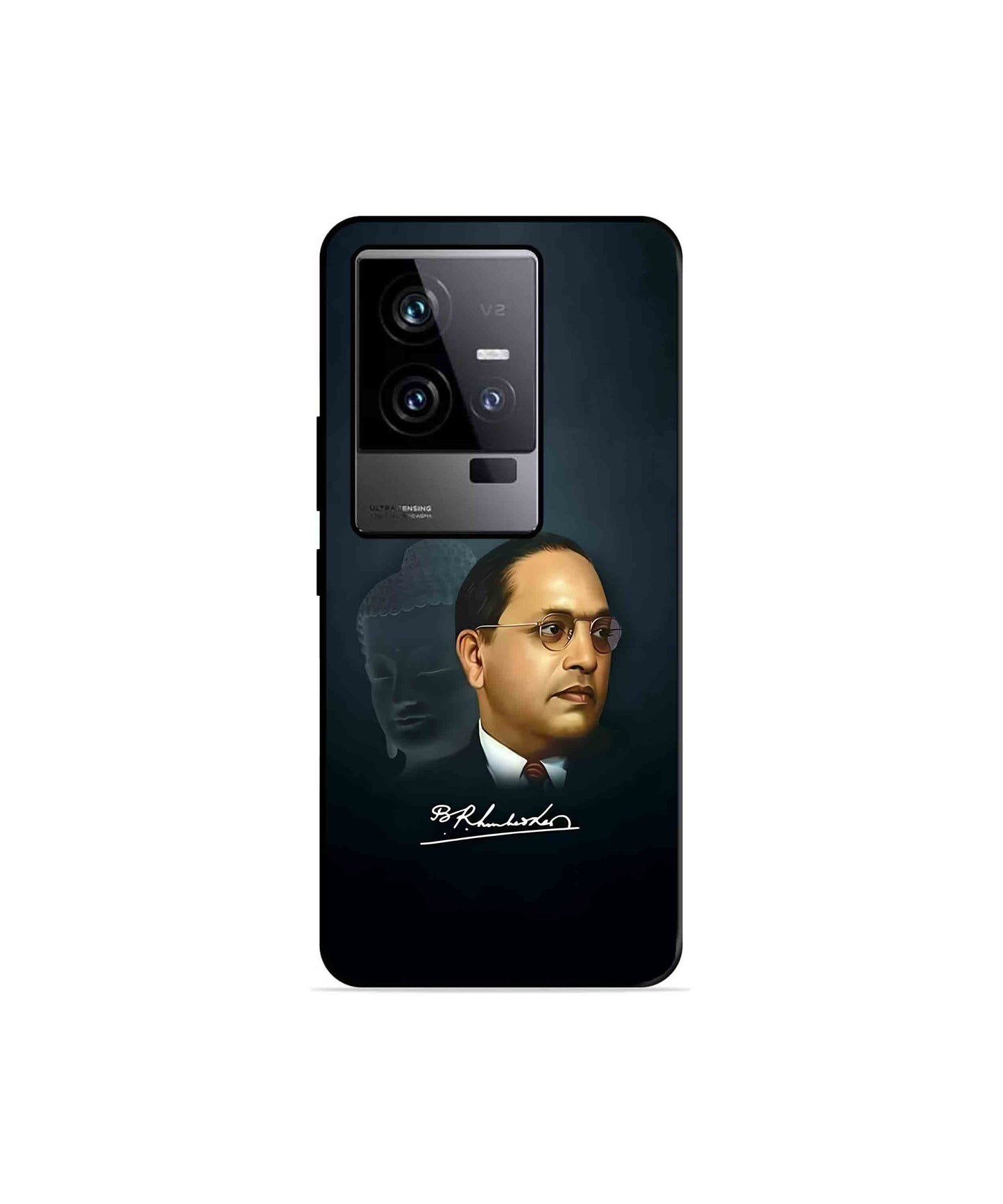 Dr. Bhimrao Ambedkar Metal Back Cover Phone Case for iQOO 11
