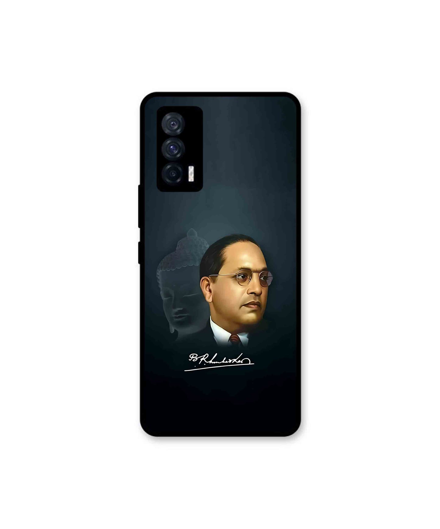 Dr. Bhimrao Ambedkar Metal Back Cover Phone Case for iQOO 7