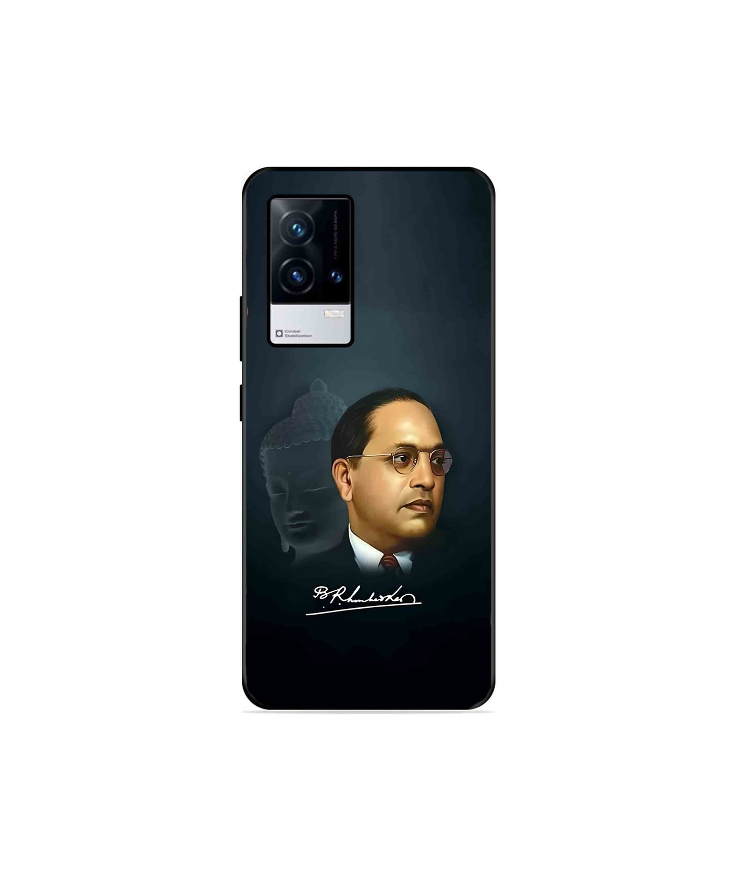 Dr. Bhimrao Ambedkar Metal Back Cover Phone Case for iQOO 9