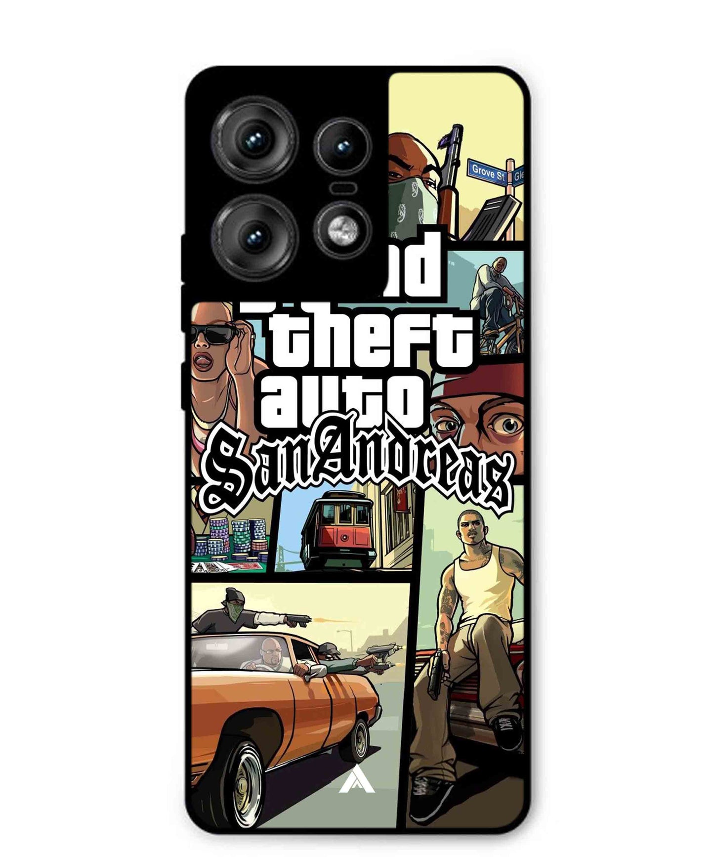 GTA San Andreas Game Metal Back Cover Phone Case for Moto Edge 50 Pro