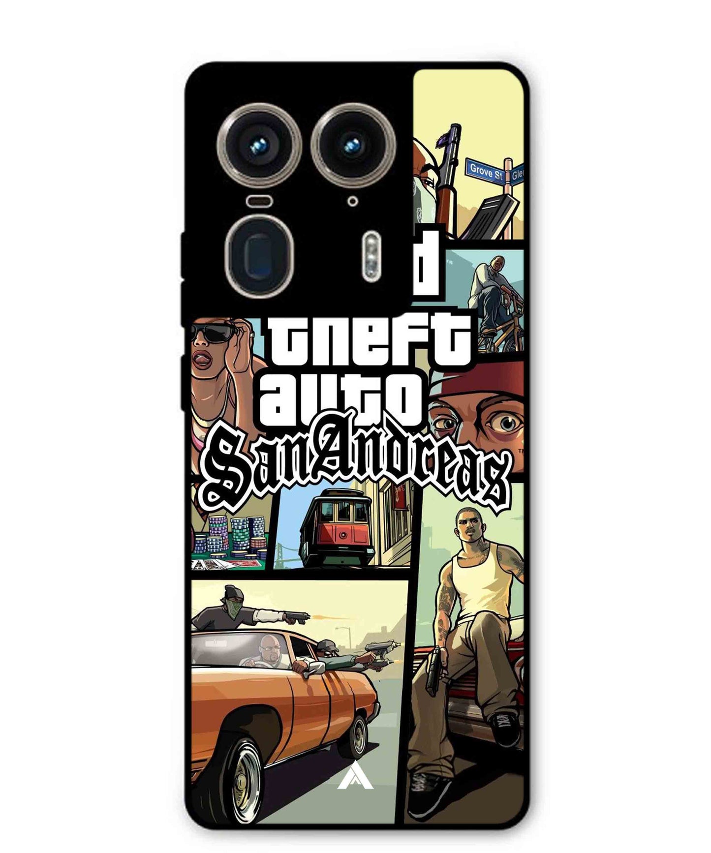 GTA San Andreas Game Metal Back Cover Phone Case for Moto Edge 50 Ultra