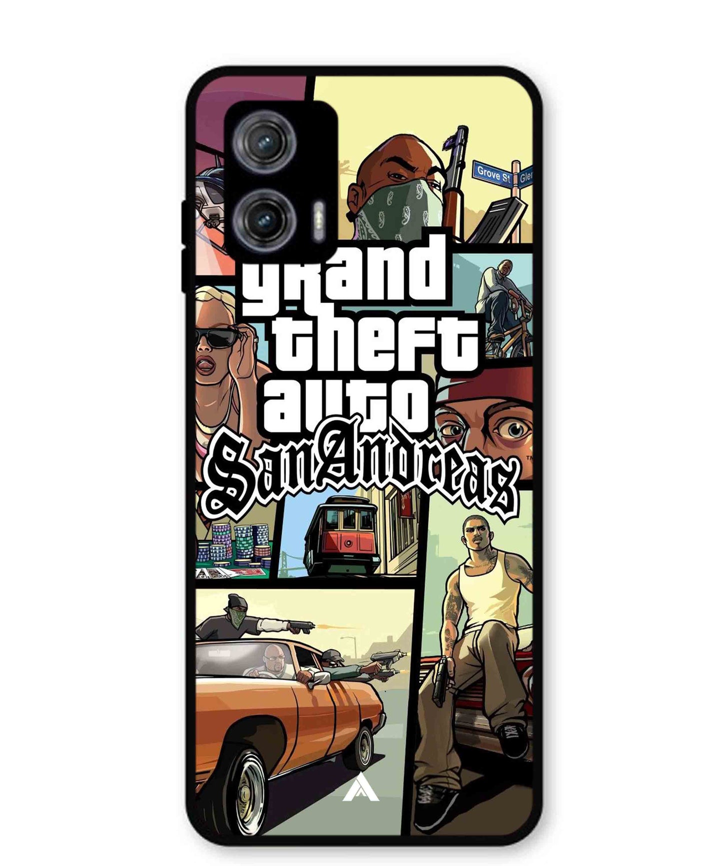 GTA San Andreas Game Metal Back Cover Phone Case for Moto G73