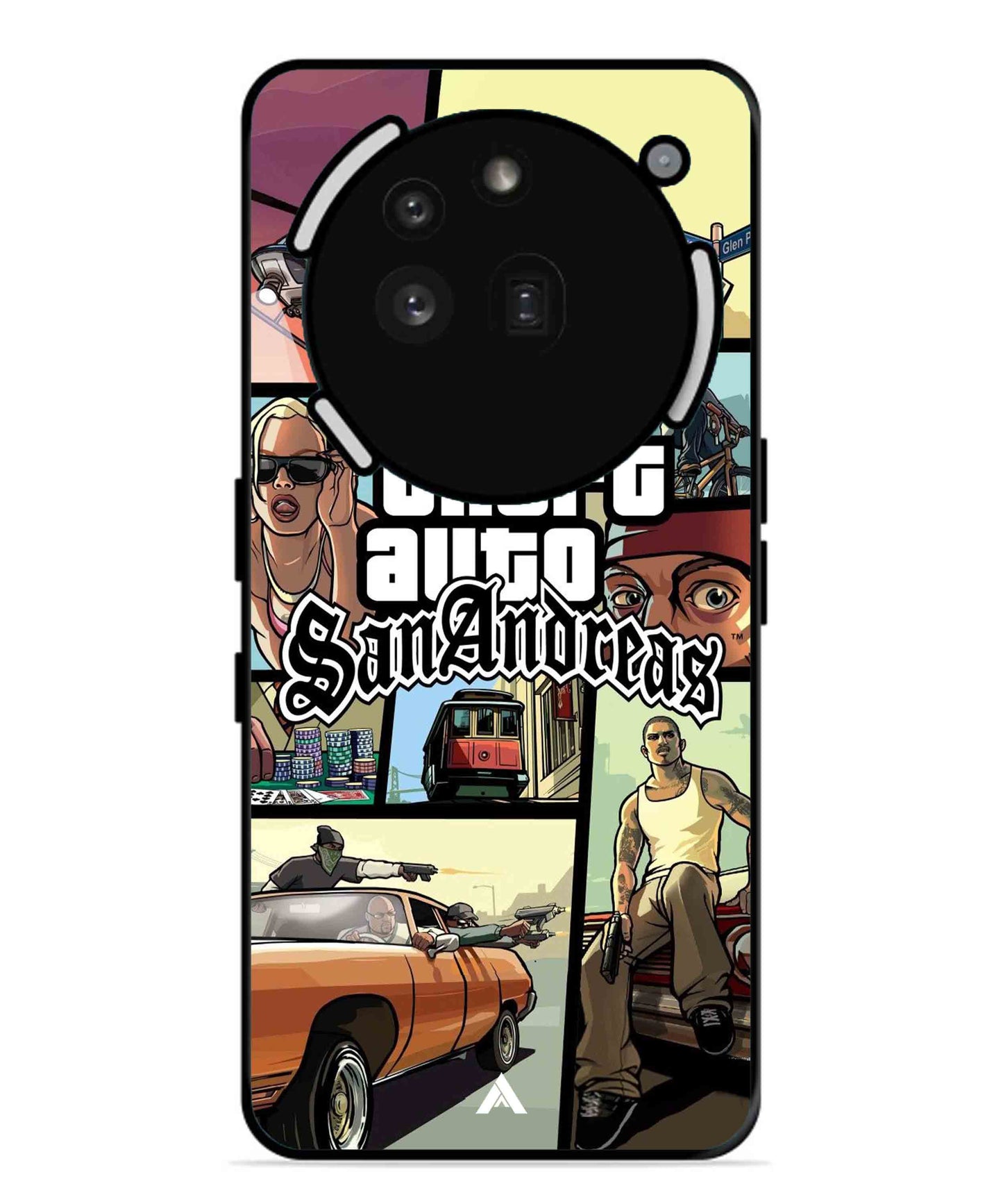 GTA San Andreas Game Metal Back Cover Phone Case for Nothing Phone 3a Pro