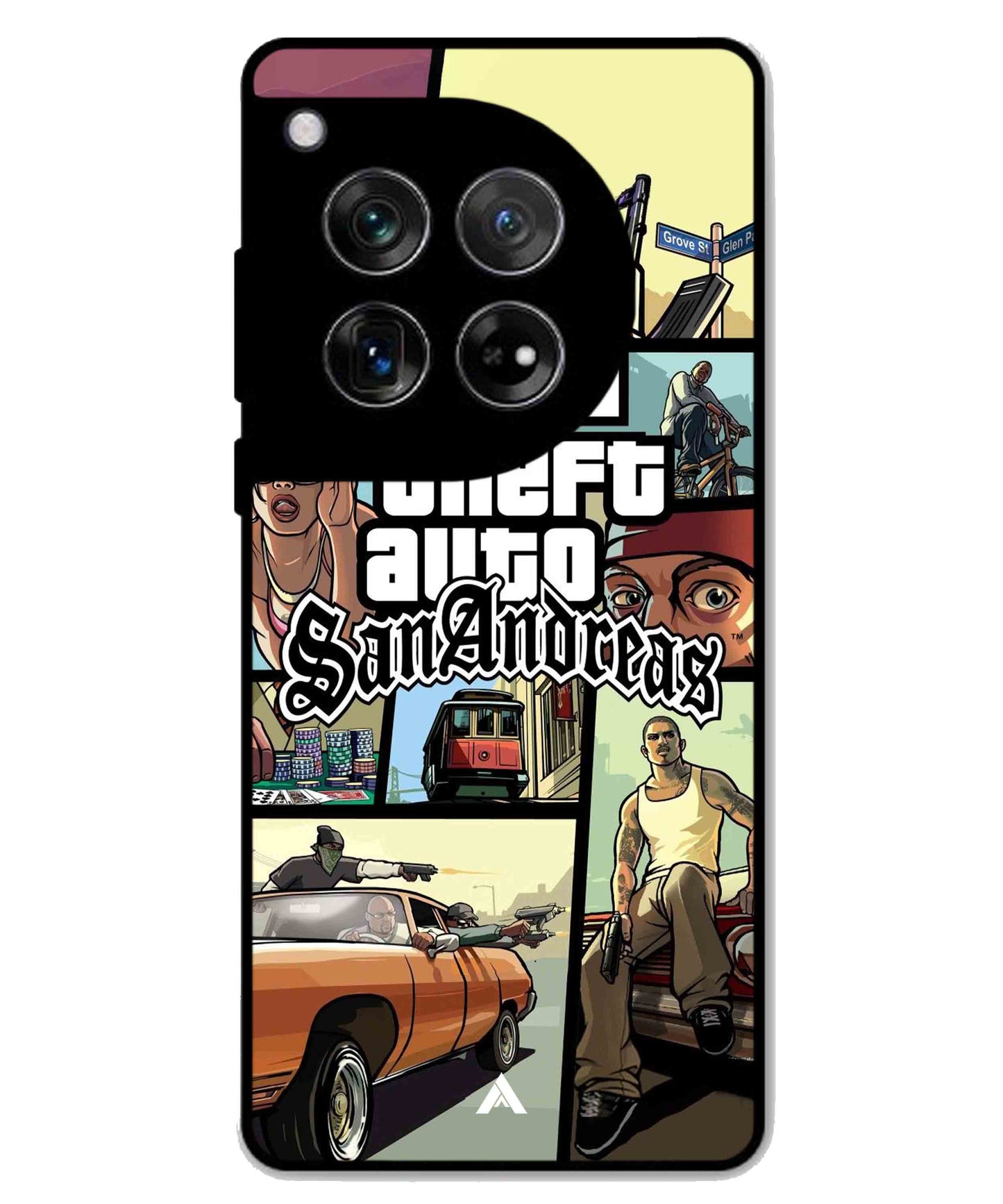 GTA San Andreas Game Metal Back Cover Phone Case for Oneplus 12