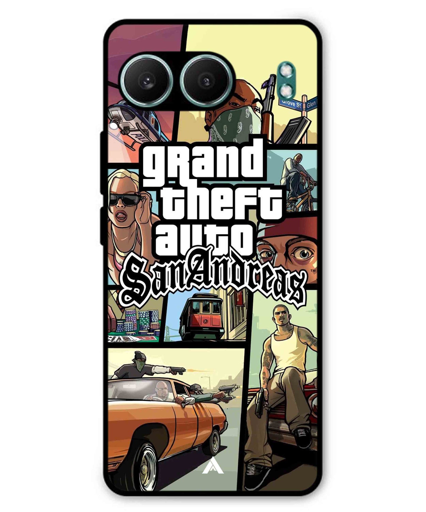 GTA San Andreas Game Metal Back Cover Phone Case for Oneplus Nord 4