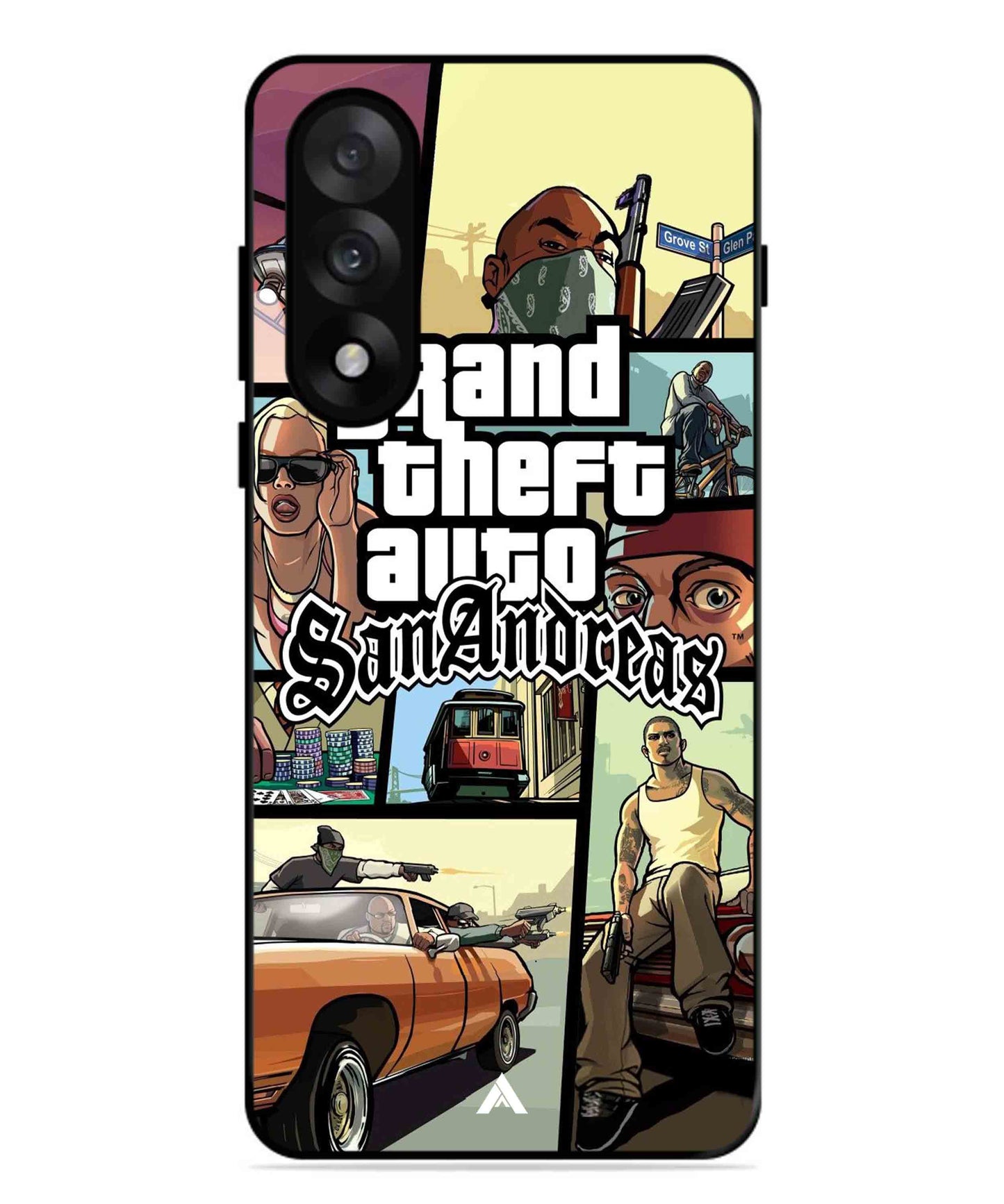 GTA San Andreas Game Metal Back Cover Phone Case for Oneplus Nord 5
