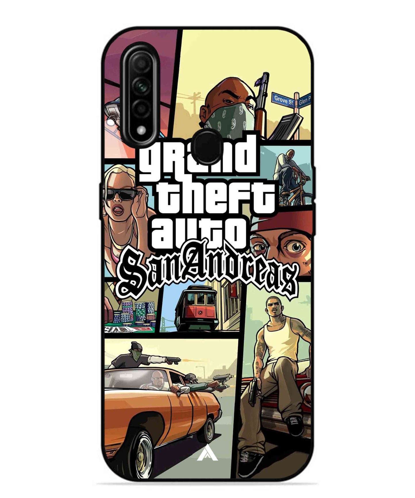 GTA San Andreas Game Metal Back Cover Phone Case for Oppo A31