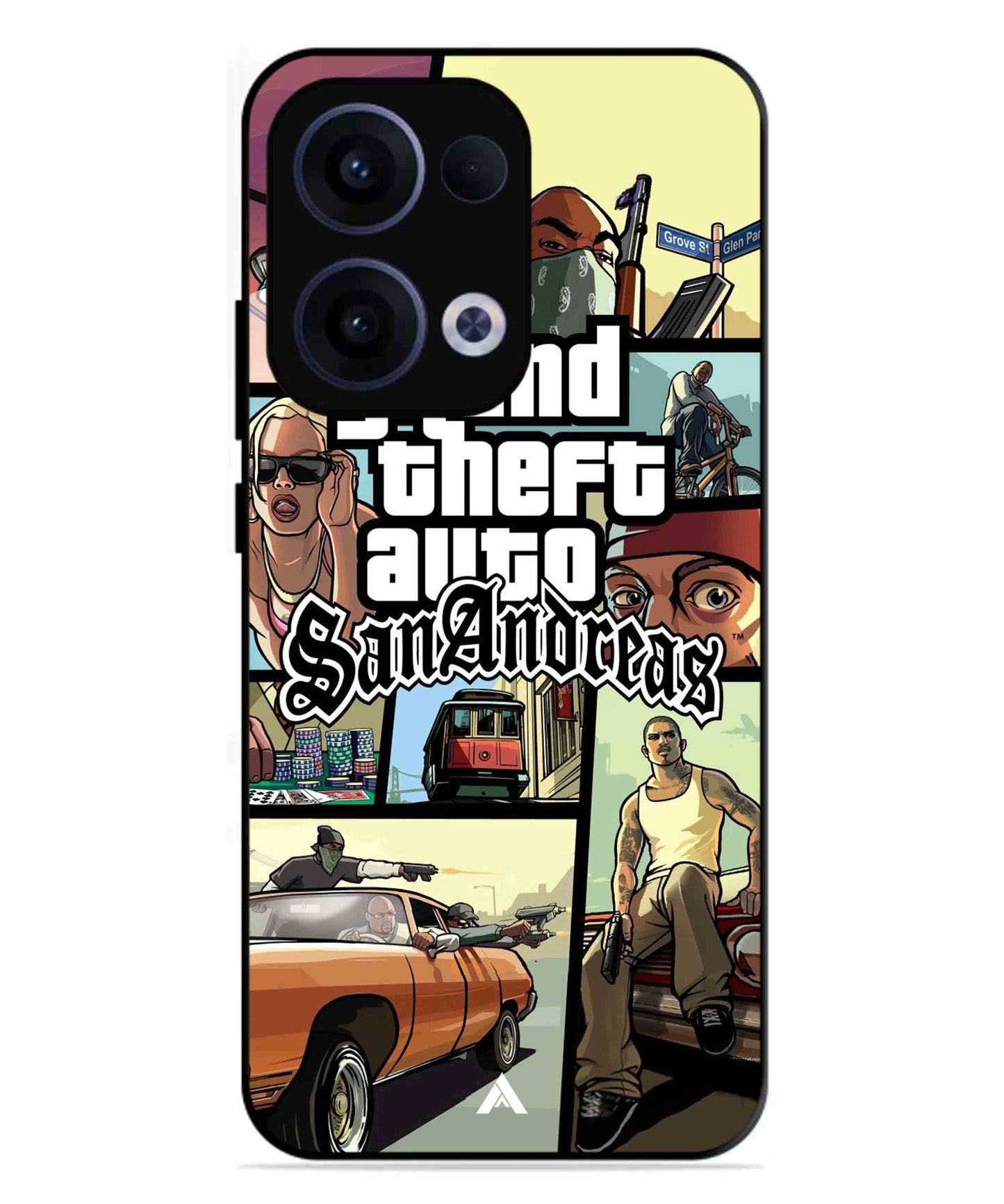 GTA San Andreas Game Metal Back Cover Phone Case for Oppo Reno 13