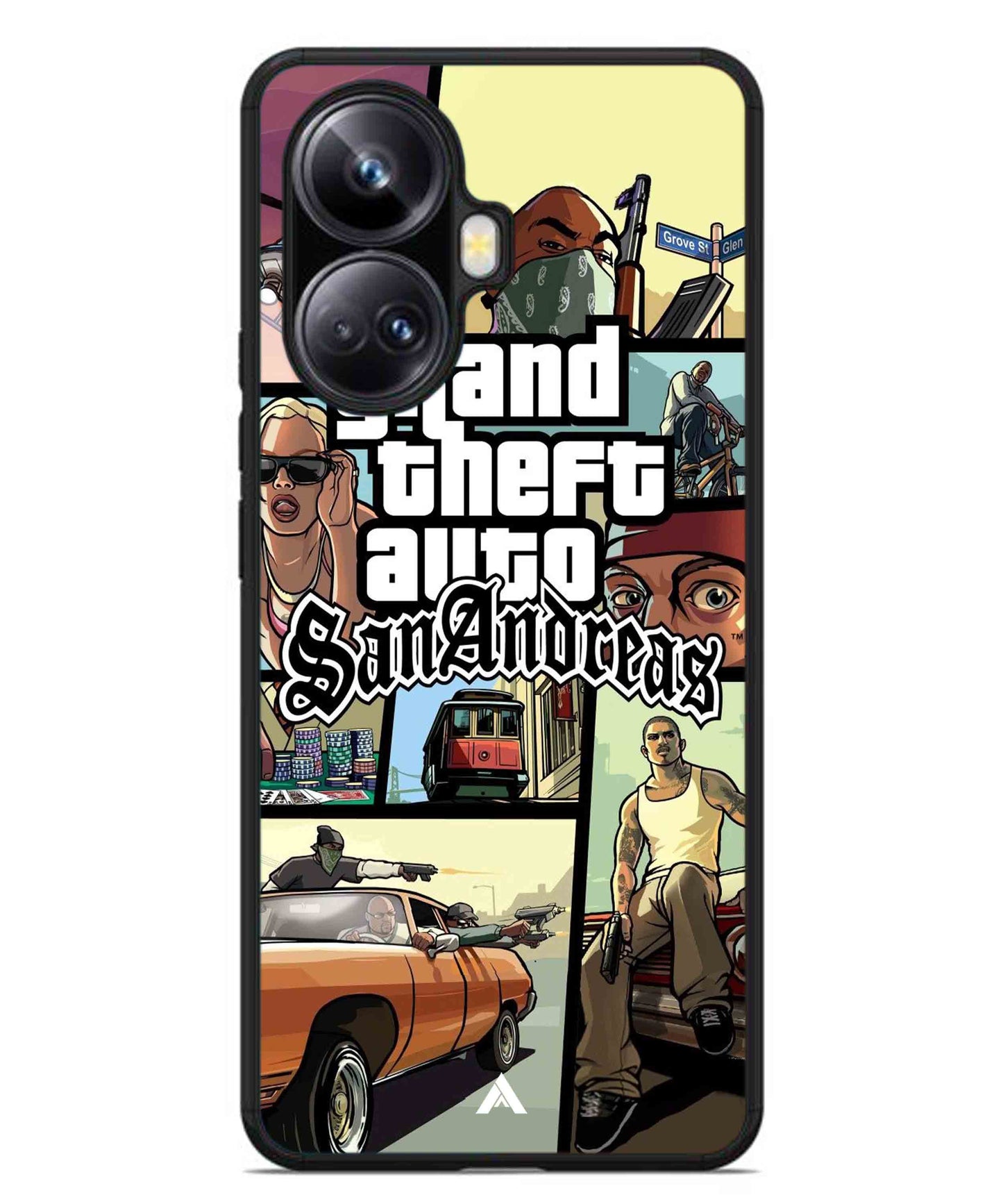GTA San Andreas Game Metal Back Cover Phone Case for Realme 10 Pro Plus