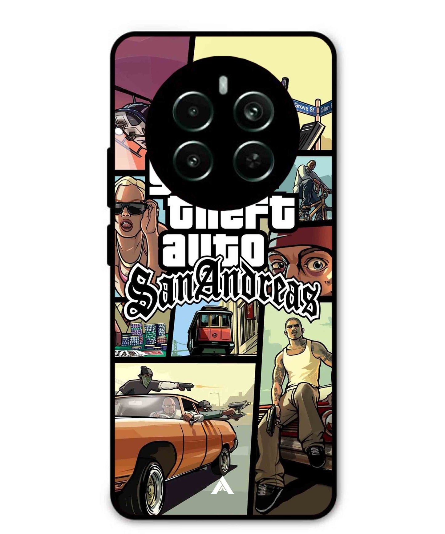 GTA San Andreas Game Metal Back Cover Phone Case for Realme 12 Pro Plus