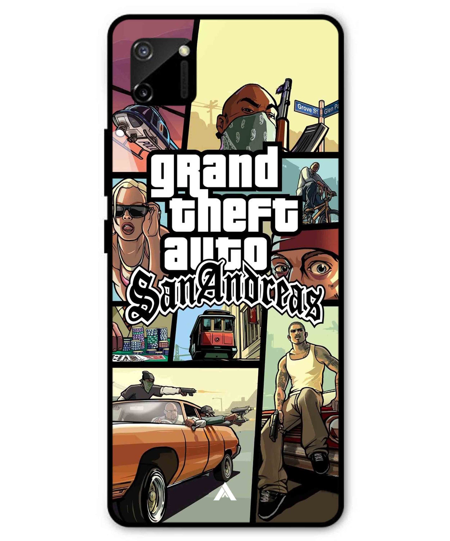 GTA San Andreas Game Metal Back Cover Phone Case for Realme C11