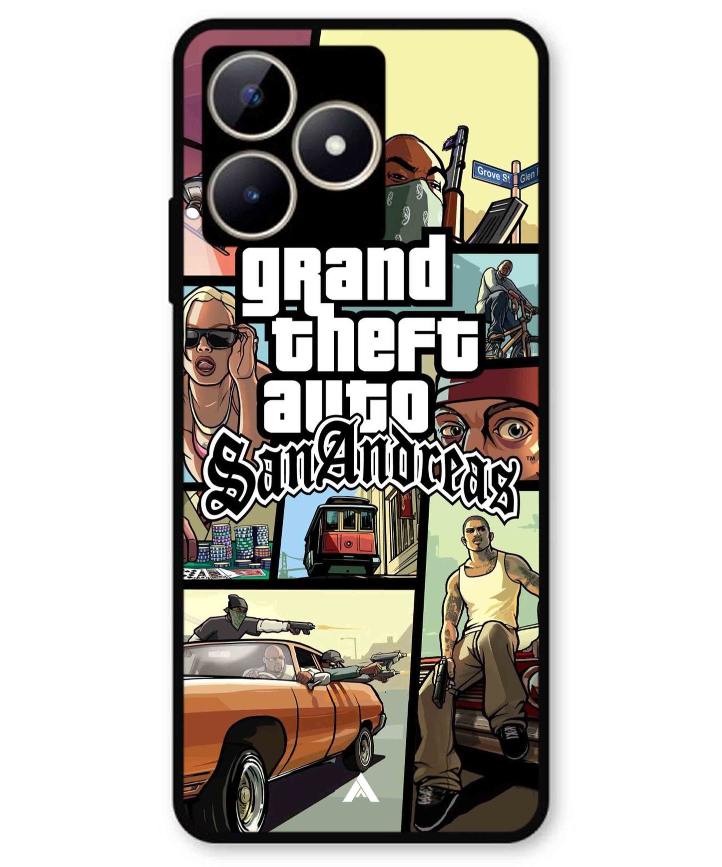GTA San Andreas Game Metal Back Cover Phone Case for Realme C51