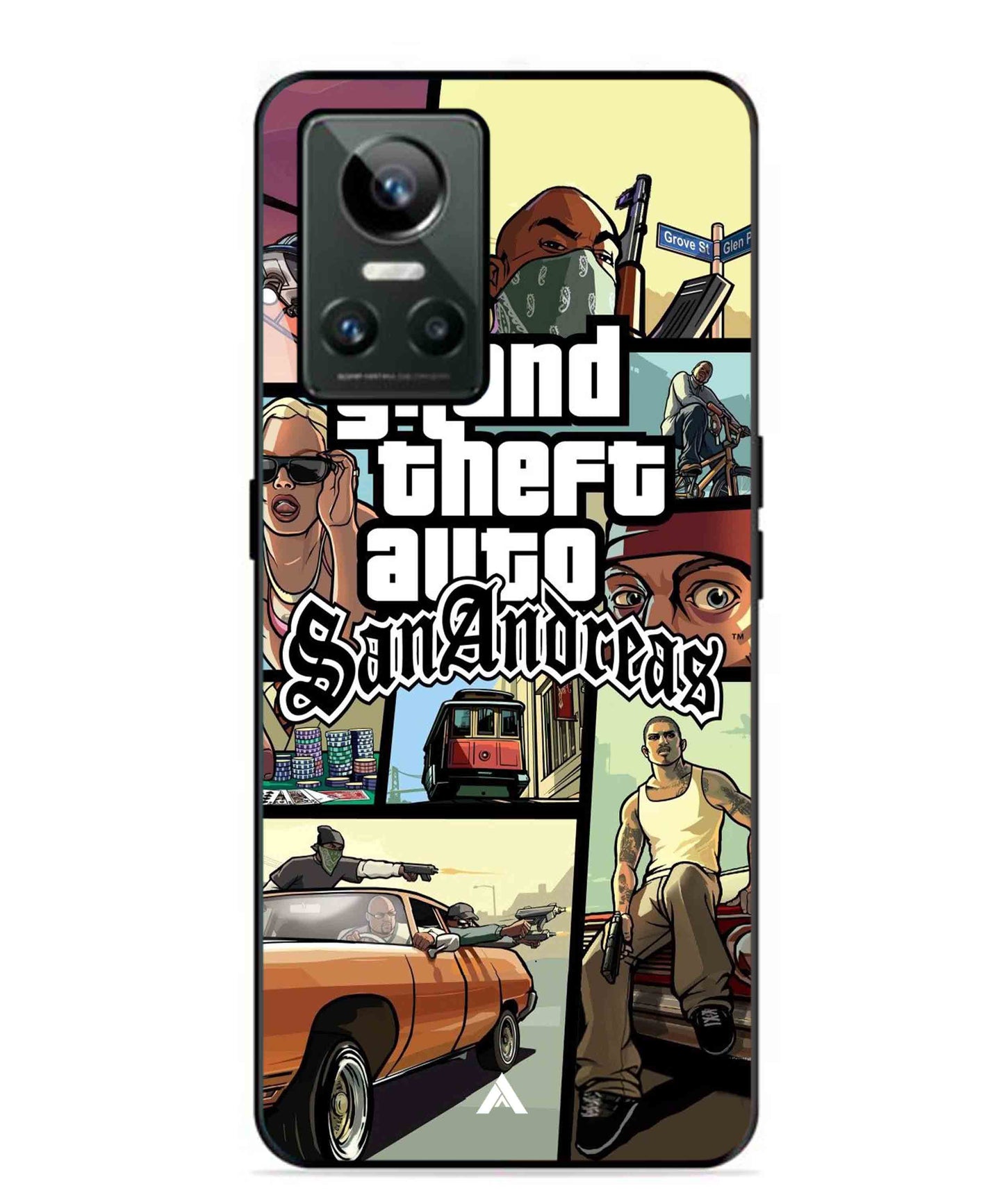 GTA San Andreas Game Metal Back Cover Phone Case for Realme GT Neo 3