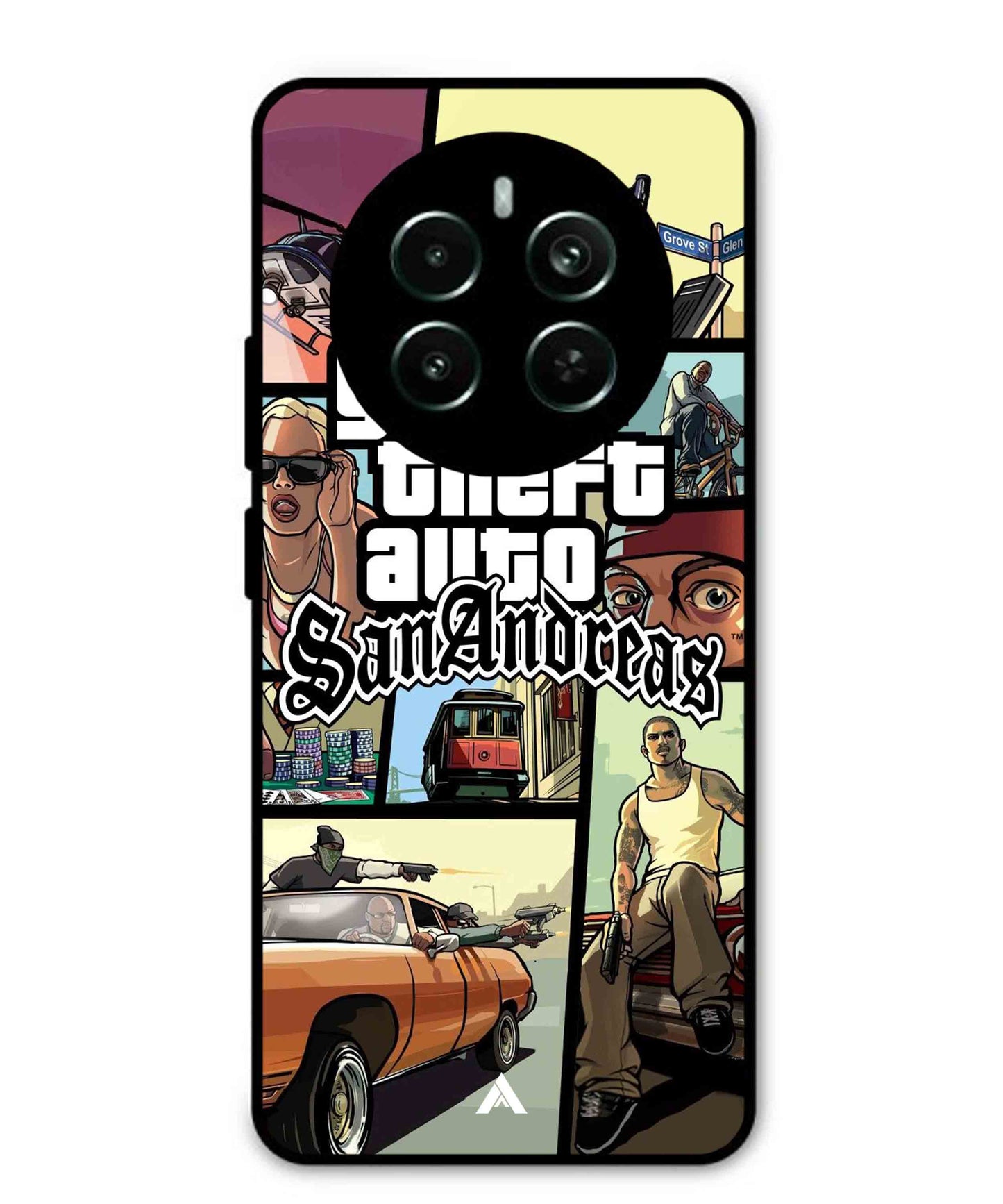 GTA San Andreas Game Metal Back Cover Phone Case for Realme Narzo 70