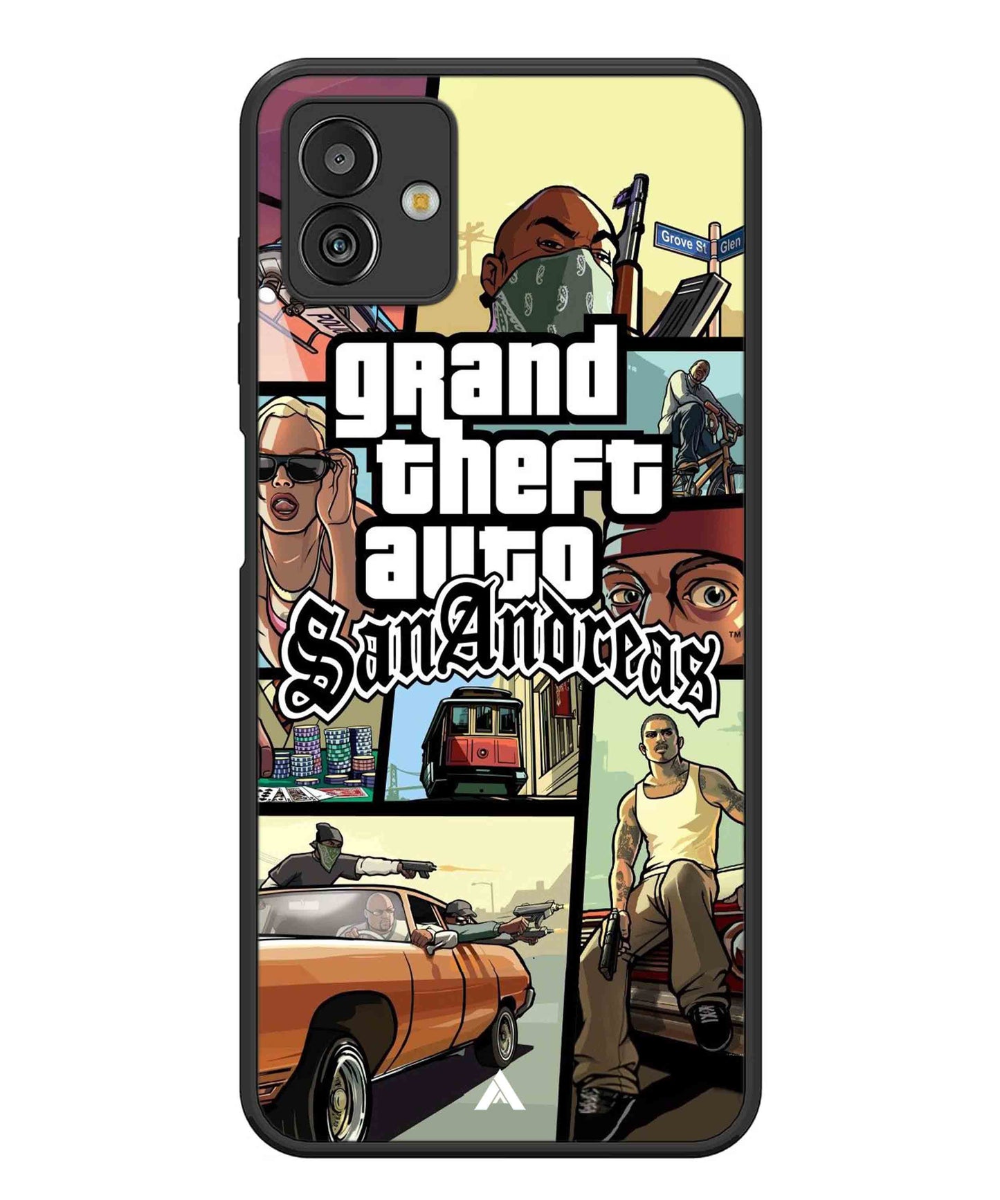 GTA San Andreas Game Metal Back Cover Phone Case for Samsugn Galaxy M13 5G