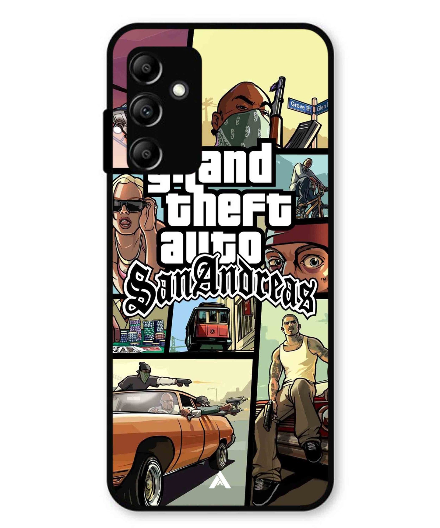 GTA San Andreas Game Metal Back Cover Phone Case for Samsung Galaxy A14 5G