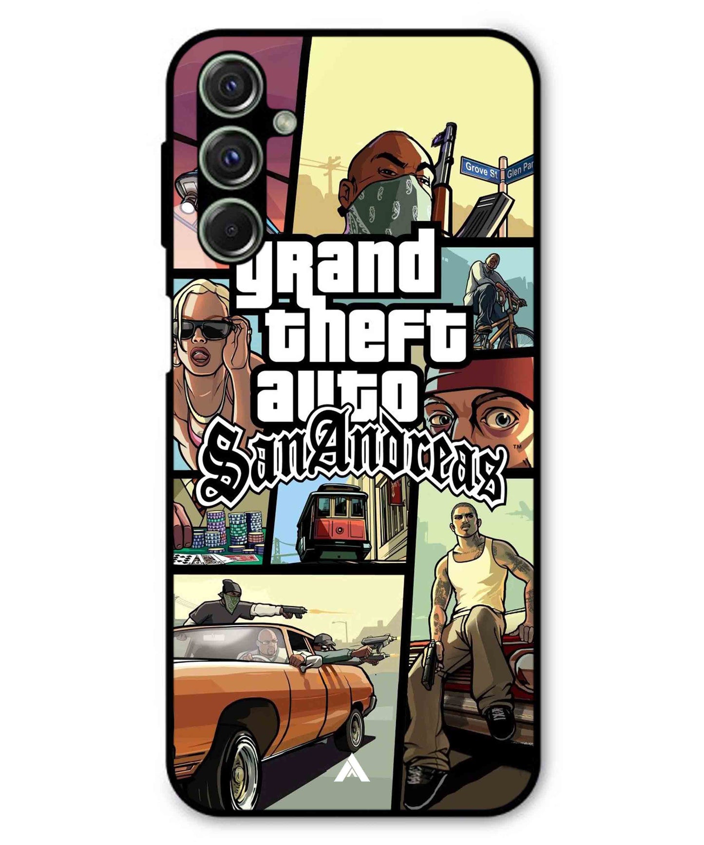 GTA San Andreas Game Metal Back Cover Phone Case for Samsung Galaxy F34