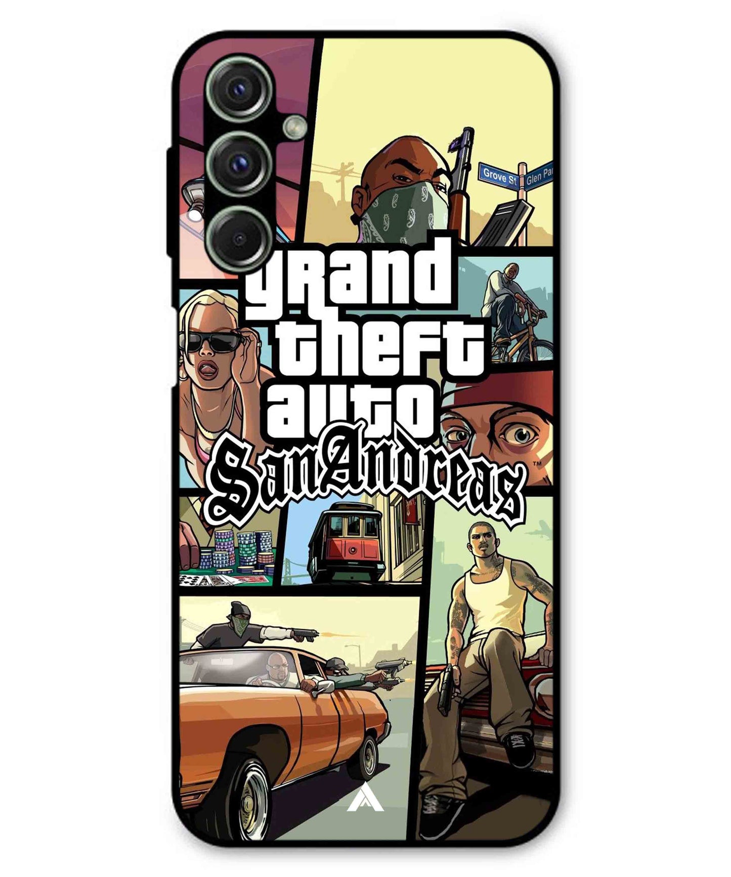 GTA San Andreas Game Metal Back Cover Phone Case for Samsung Galaxy F54
