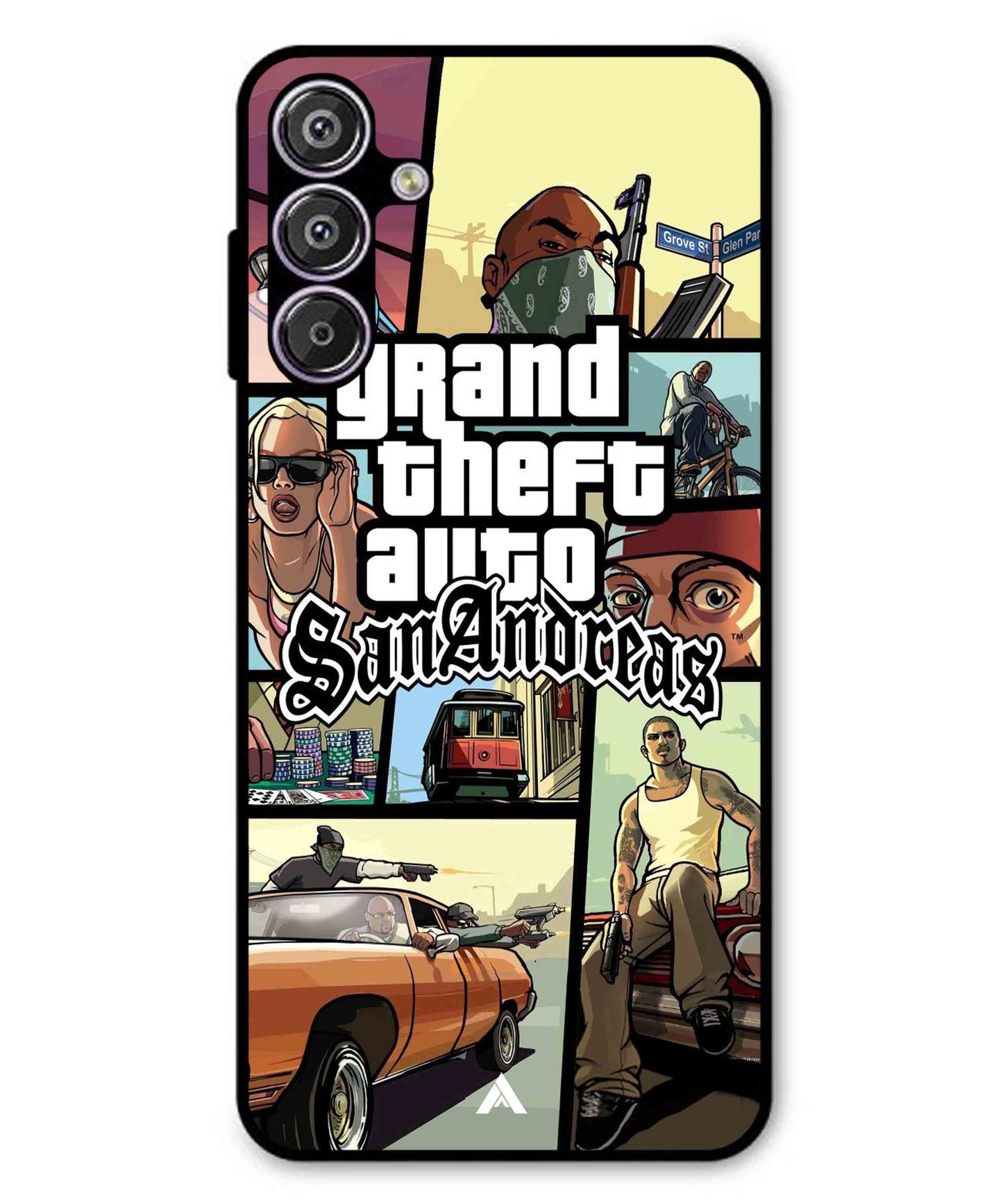 GTA San Andreas Game Metal Back Cover Phone Case for Samsung Galaxy M15
